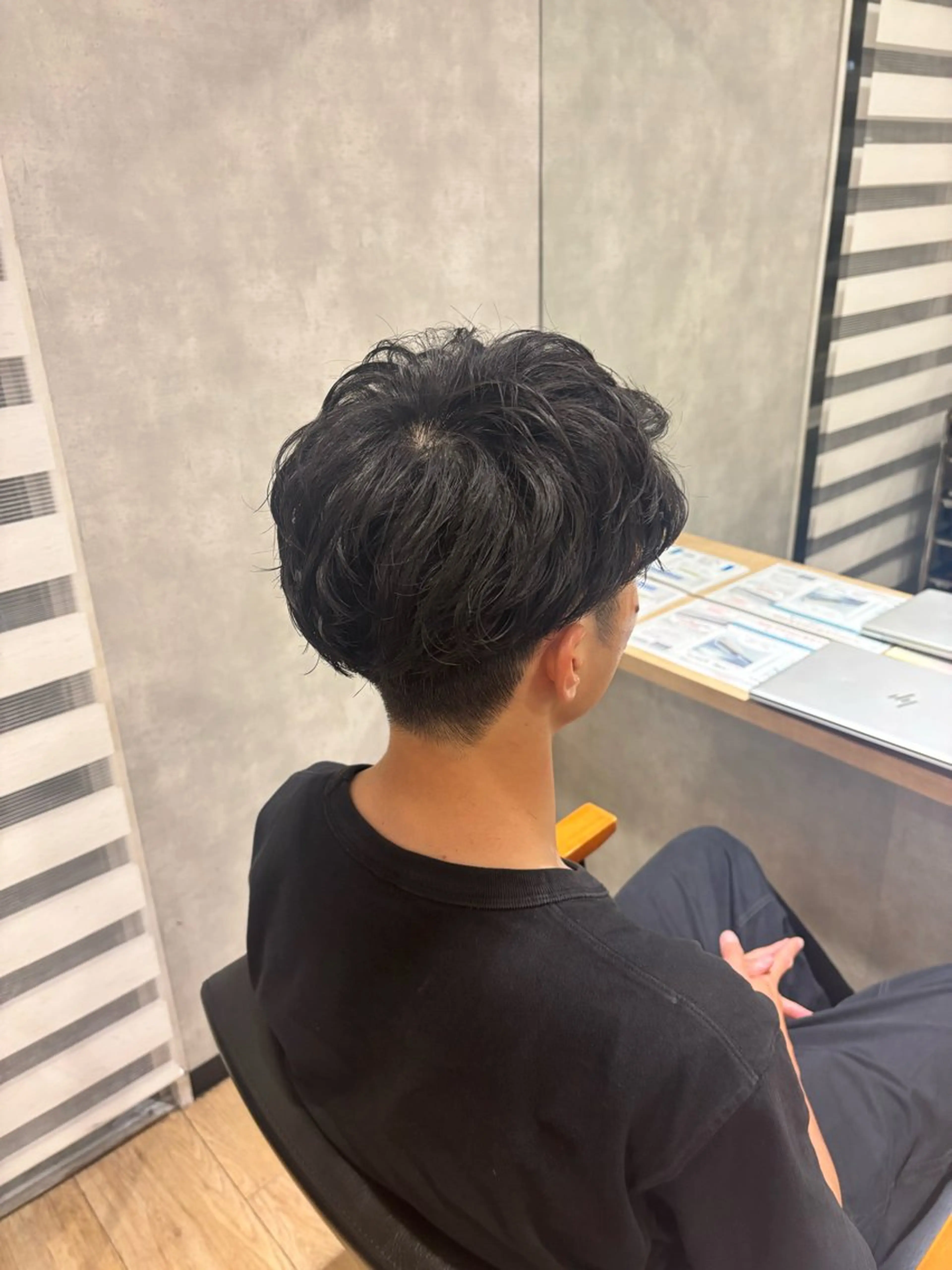 パーマ メンズ 🎀Maho🎀ボブ × 髪質改善のヘアスタイル