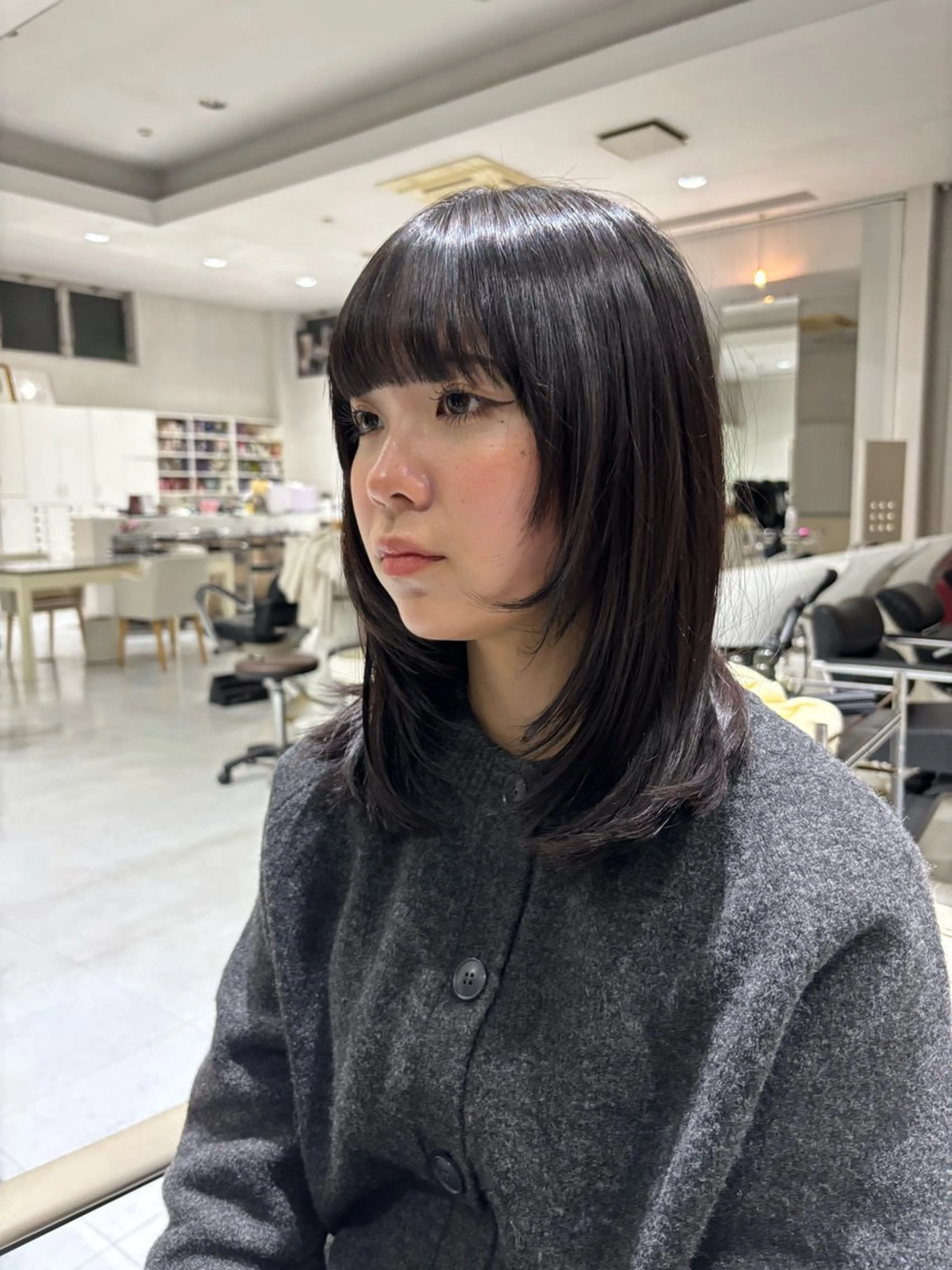 セミロング U hair師勝 成戸飛羽磨のヘアスタイル