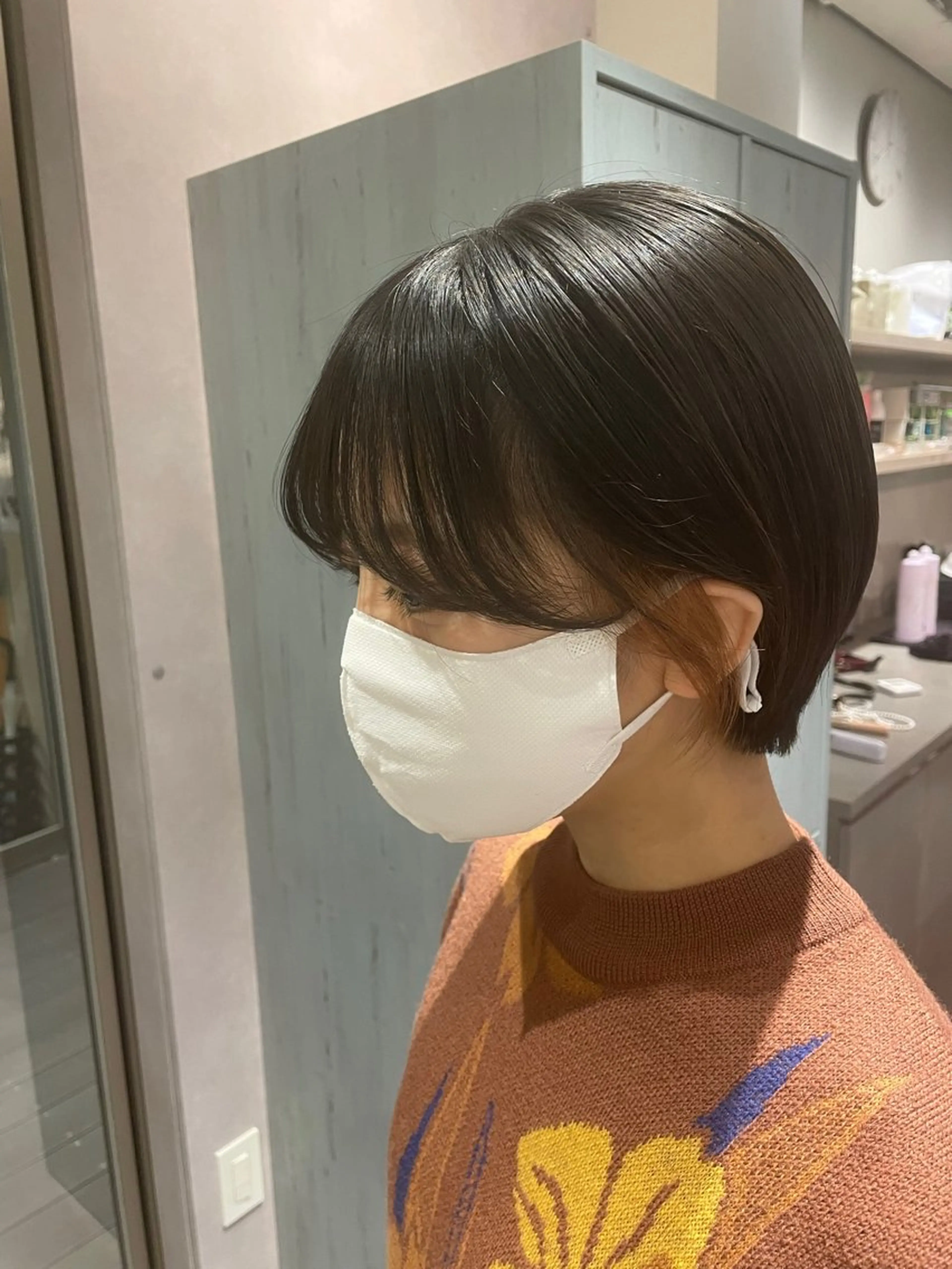 ショート カラー 縮毛矯正 韓国風/オシャレ /縮毛矯正/滝口琴未のヘアスタイル