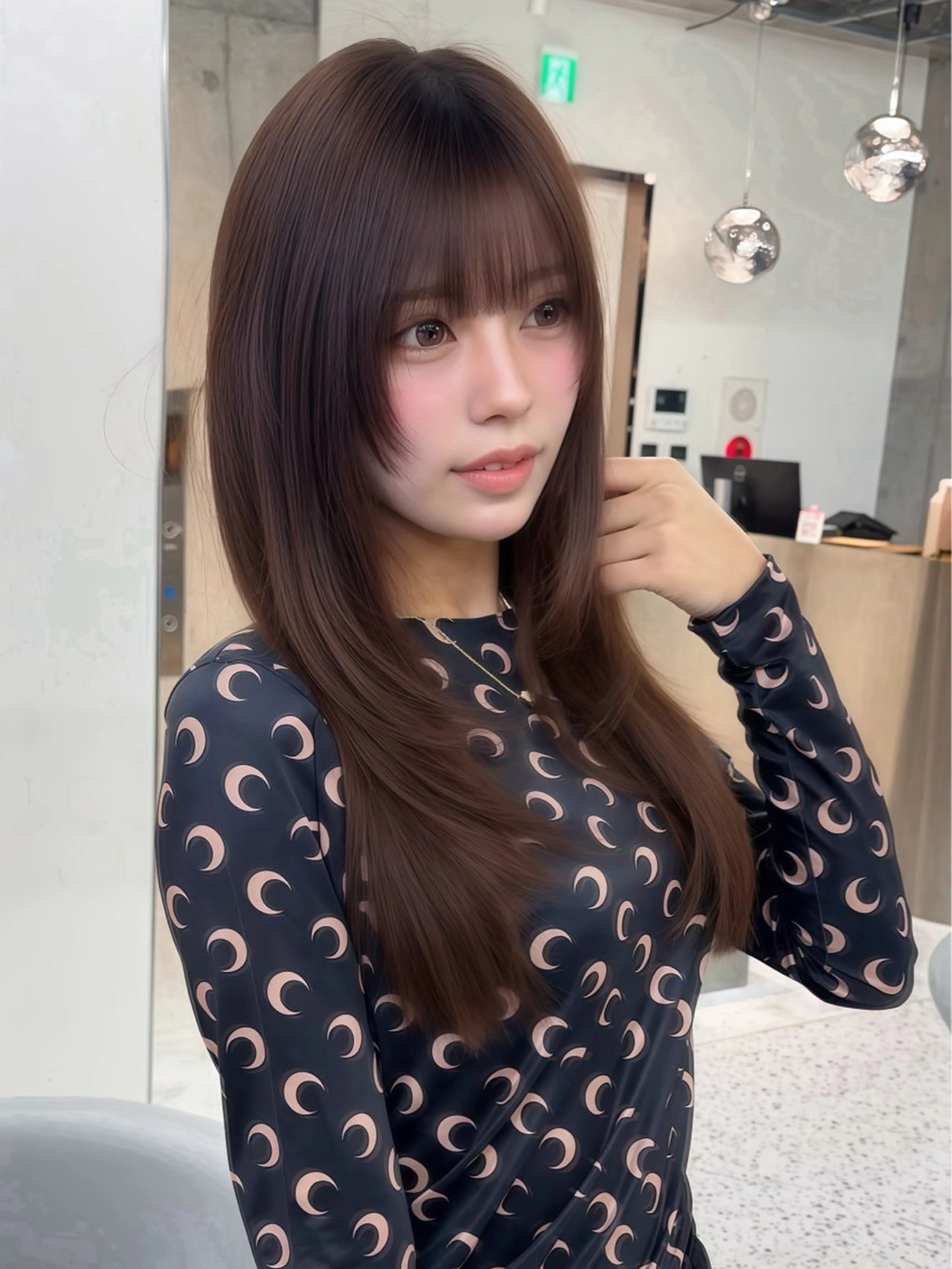 ロング カラー ヘアアレンジ ベージュカラー ブリーチ 透明感カラー ブリーチなしカラー 髪質改善 【博多髪質改善】 吉村　清志のヘアスタイル