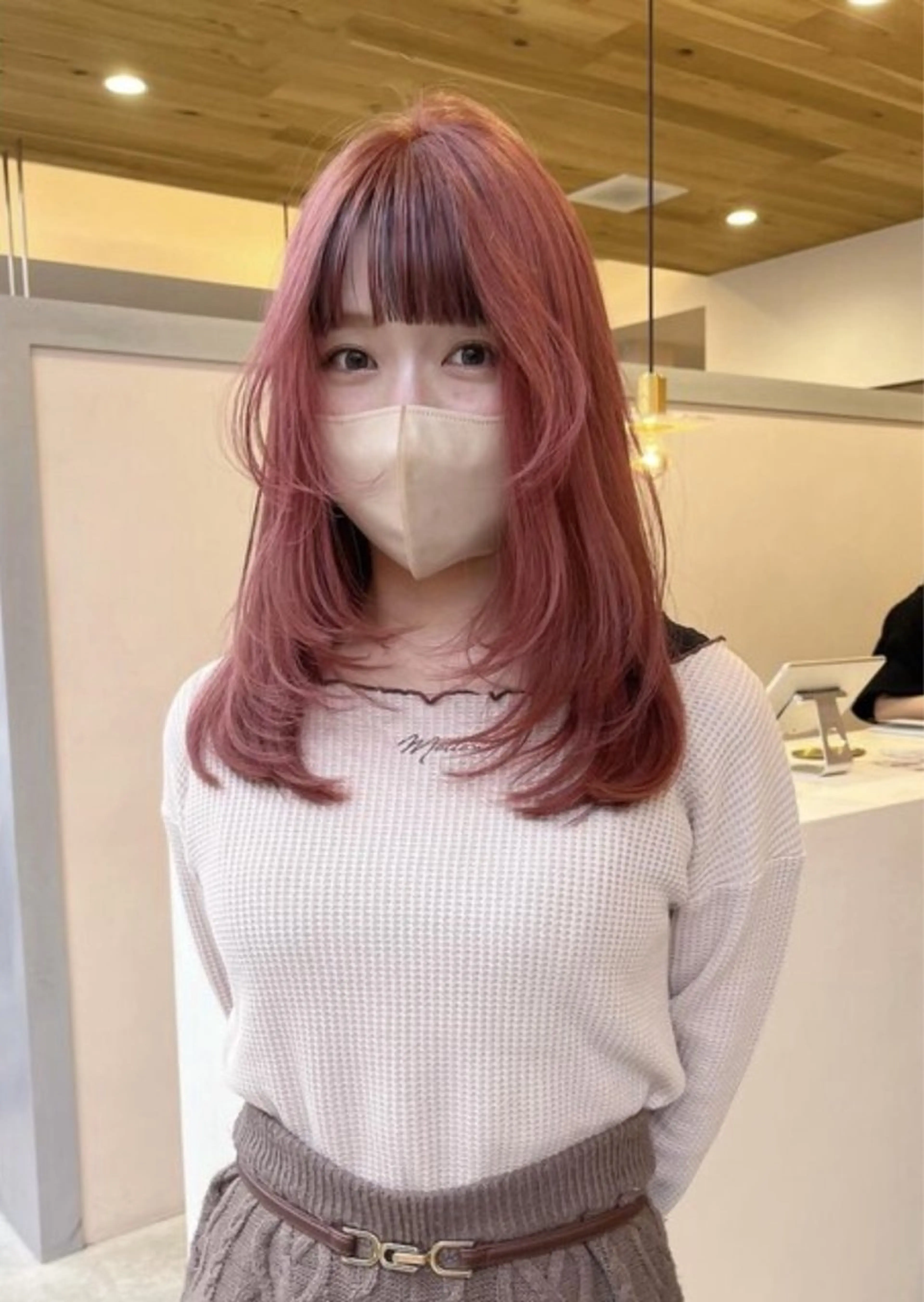 セミロング カラー 🍒透明感カラー ストレート🍒moeのヘアスタイル