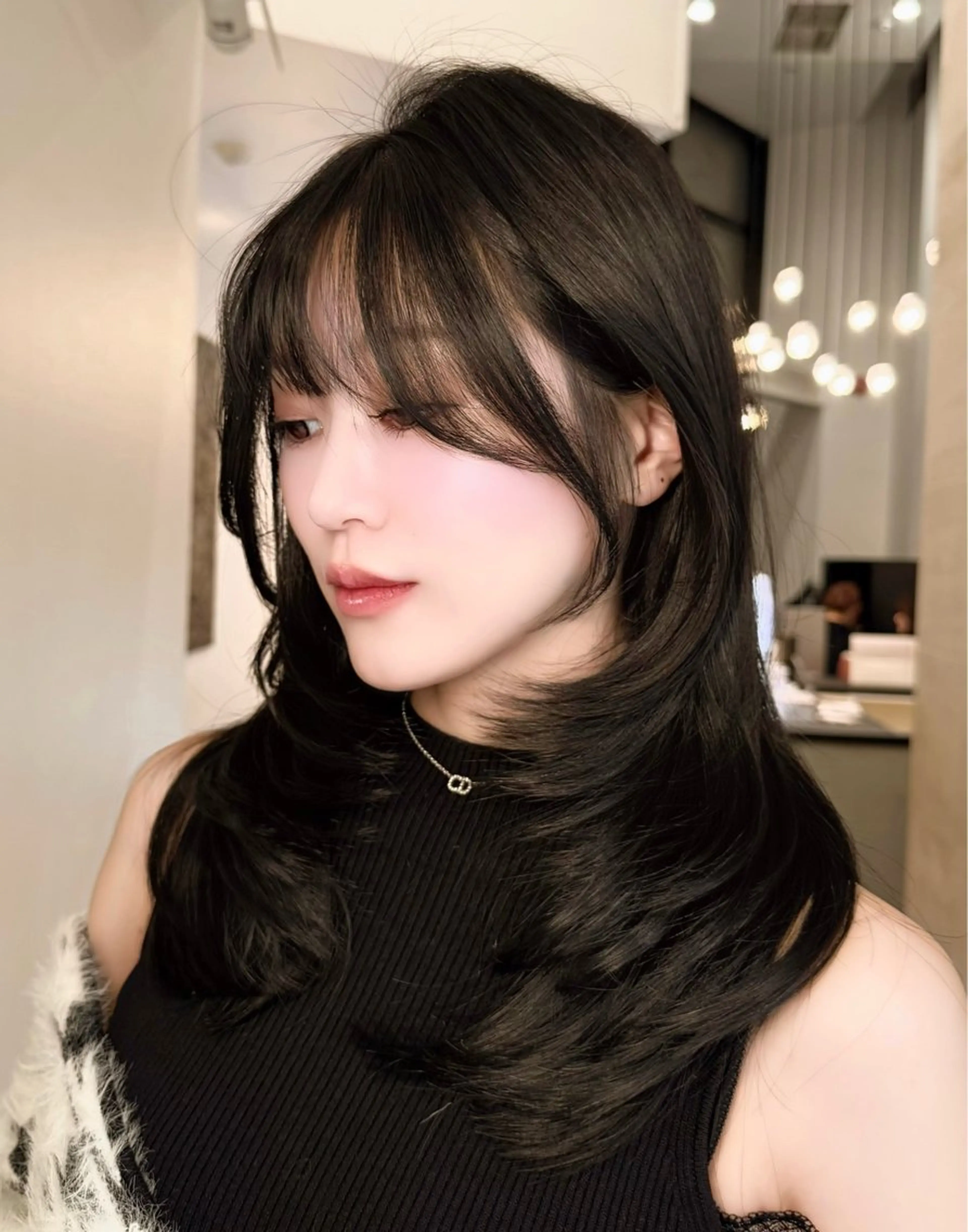 【🌟モデル様限定価格🌟】透明感白玉カラー💎➕高保湿クイックトリートメント🫧🩵➕コテ巻き✨🤍の写真