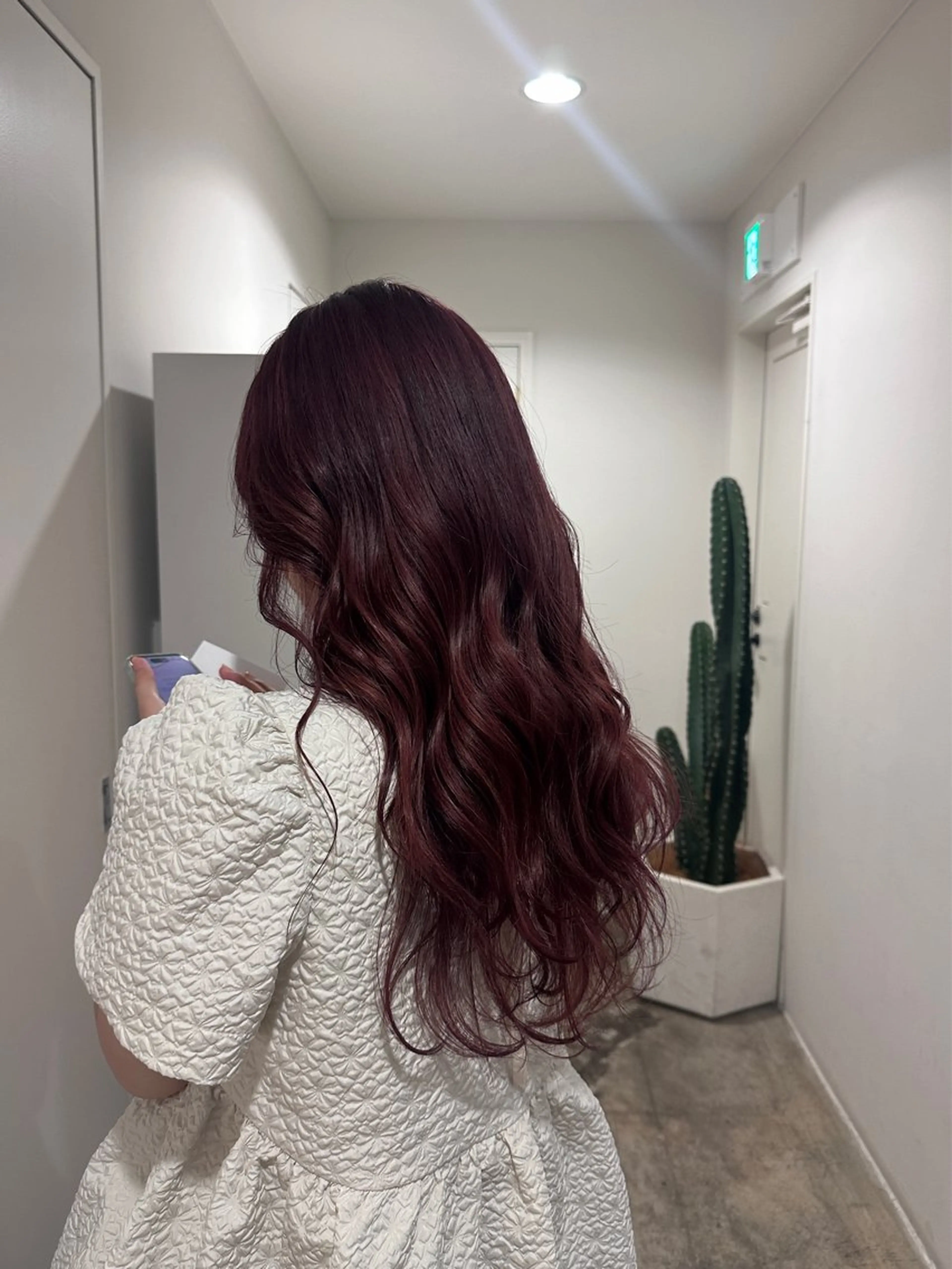 カラー ボルドーカラー Haruna ハルナのヘアスタイル