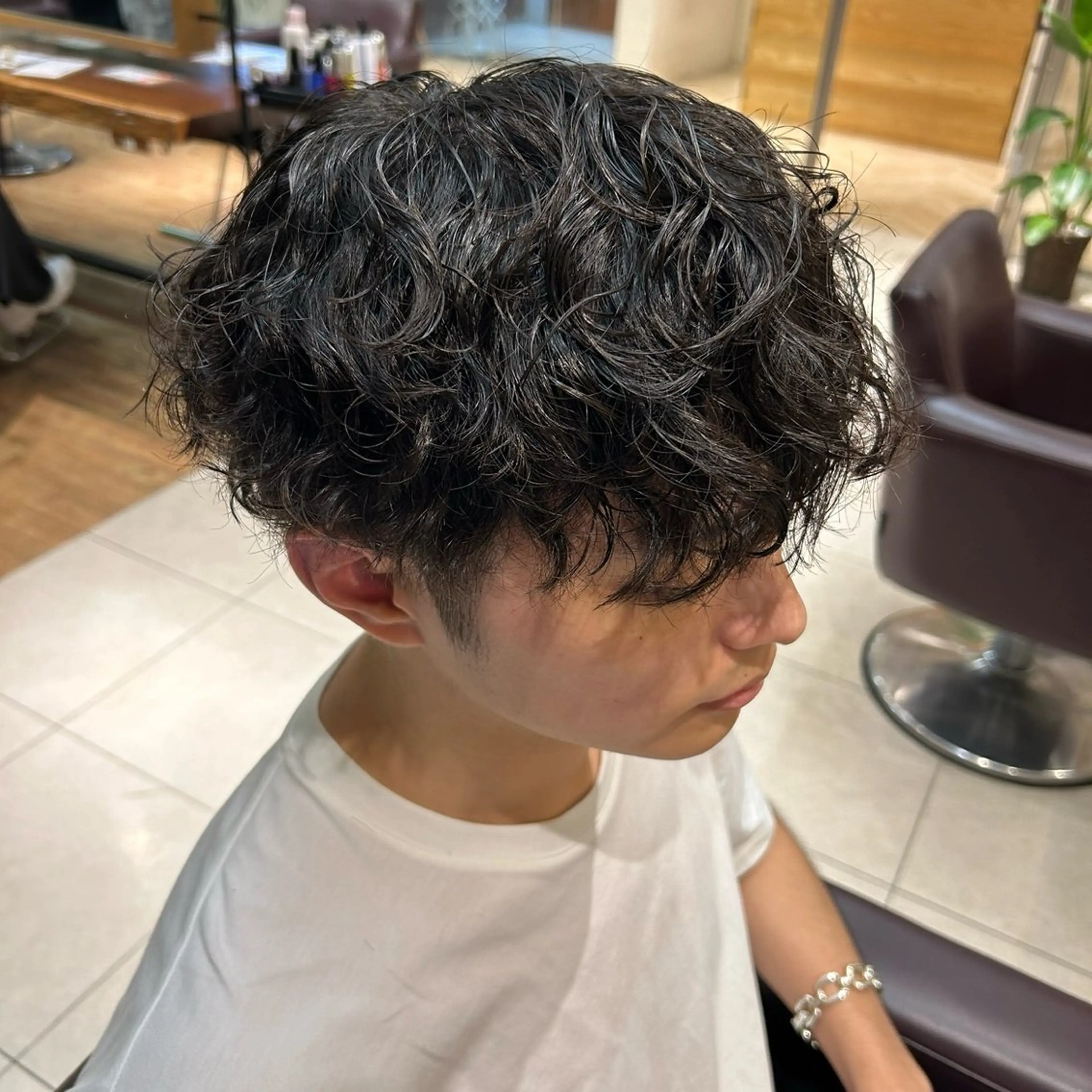 パーマ メンズ カット パーマ 🦋Misaki🦋 メンズパーマ/着付けのヘアスタイル