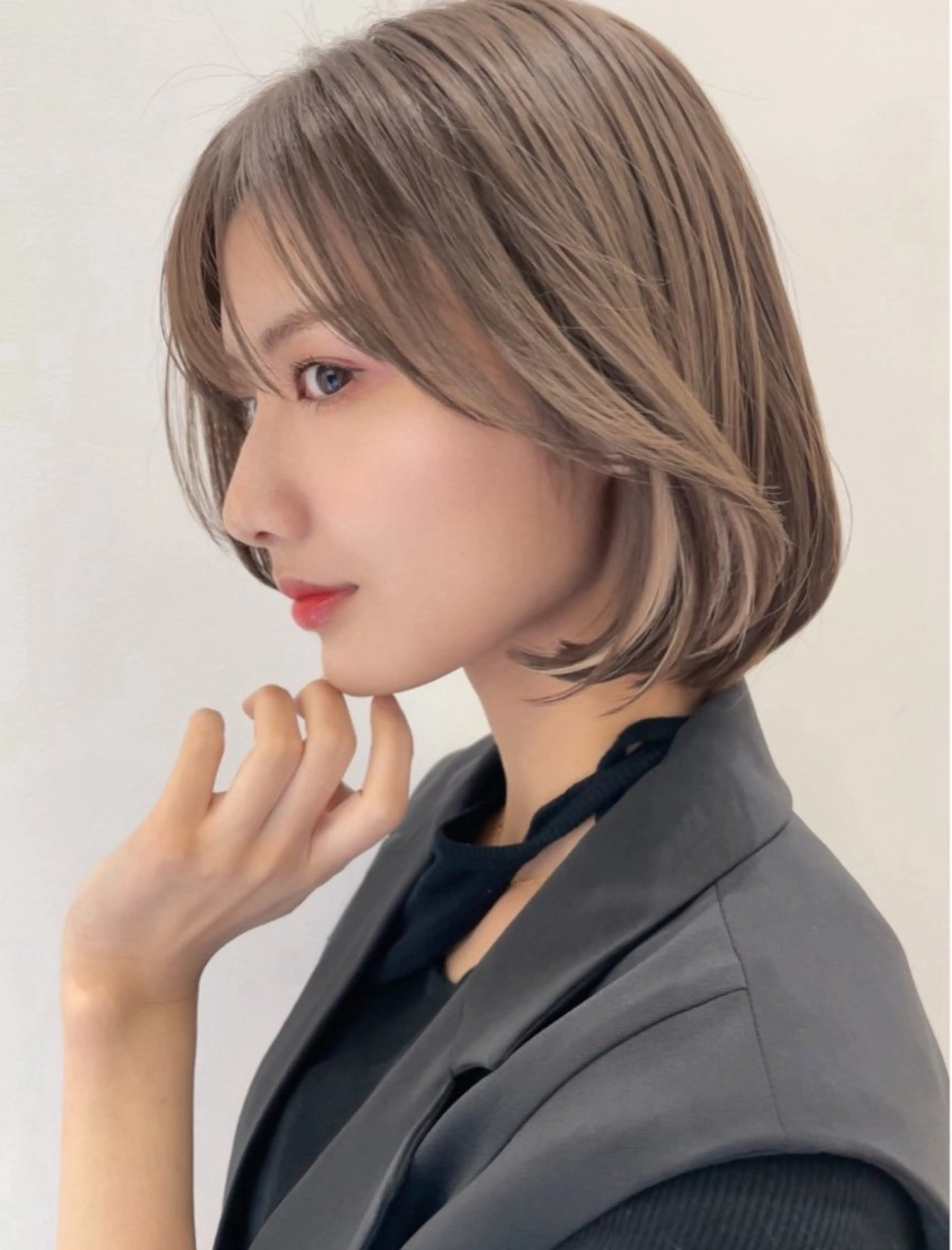 ミディアム カラー 似合わせボブ/ ショート　原田朝日のヘアスタイル