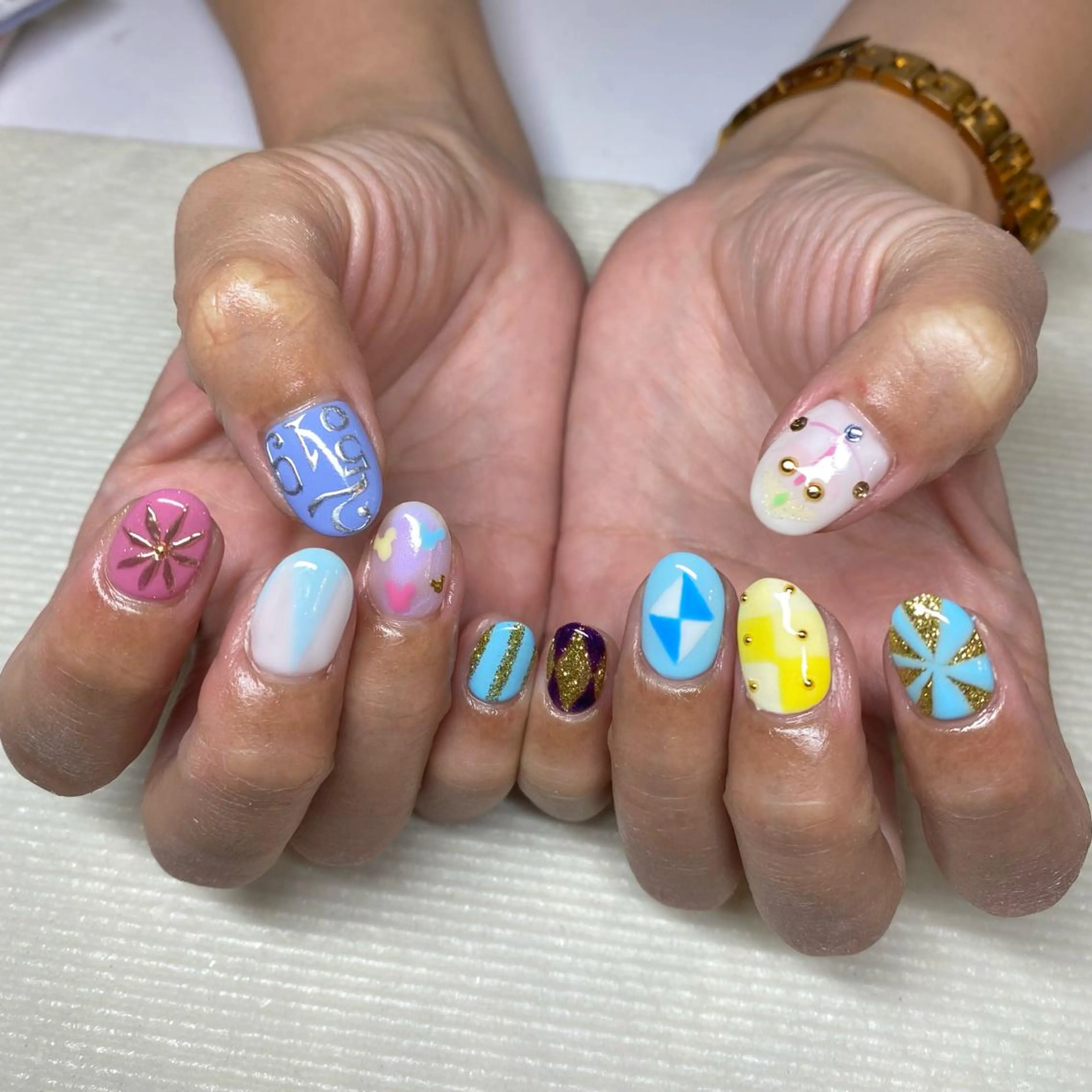 ネイル 持ち込み いちじゅう あおいのネイルデザイン