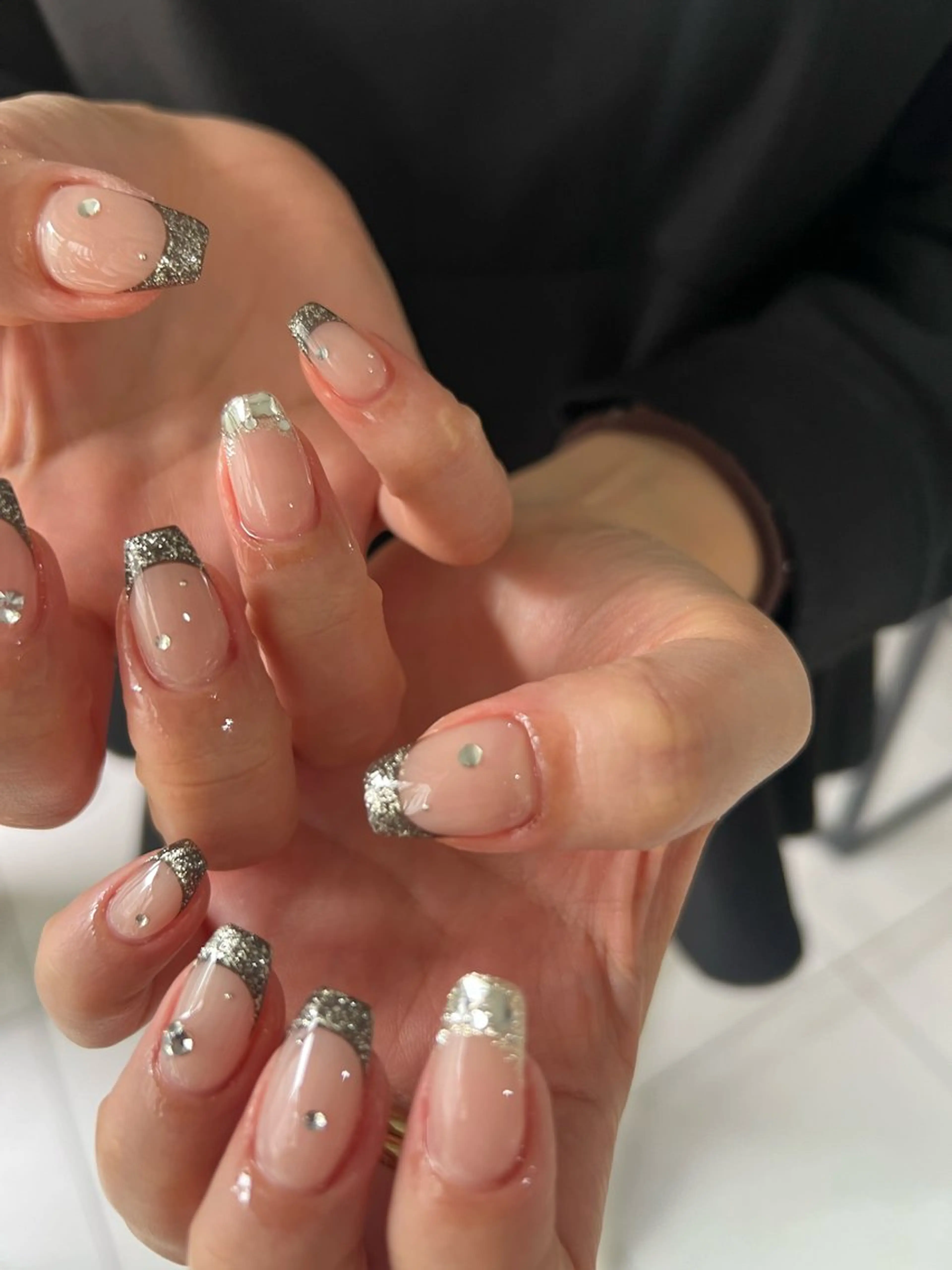 ネイル フレンチネイル 持ち込み ニュアンスネイル ハンドネイル ハンドケア Charme. NOBUKOのネイルデザイン