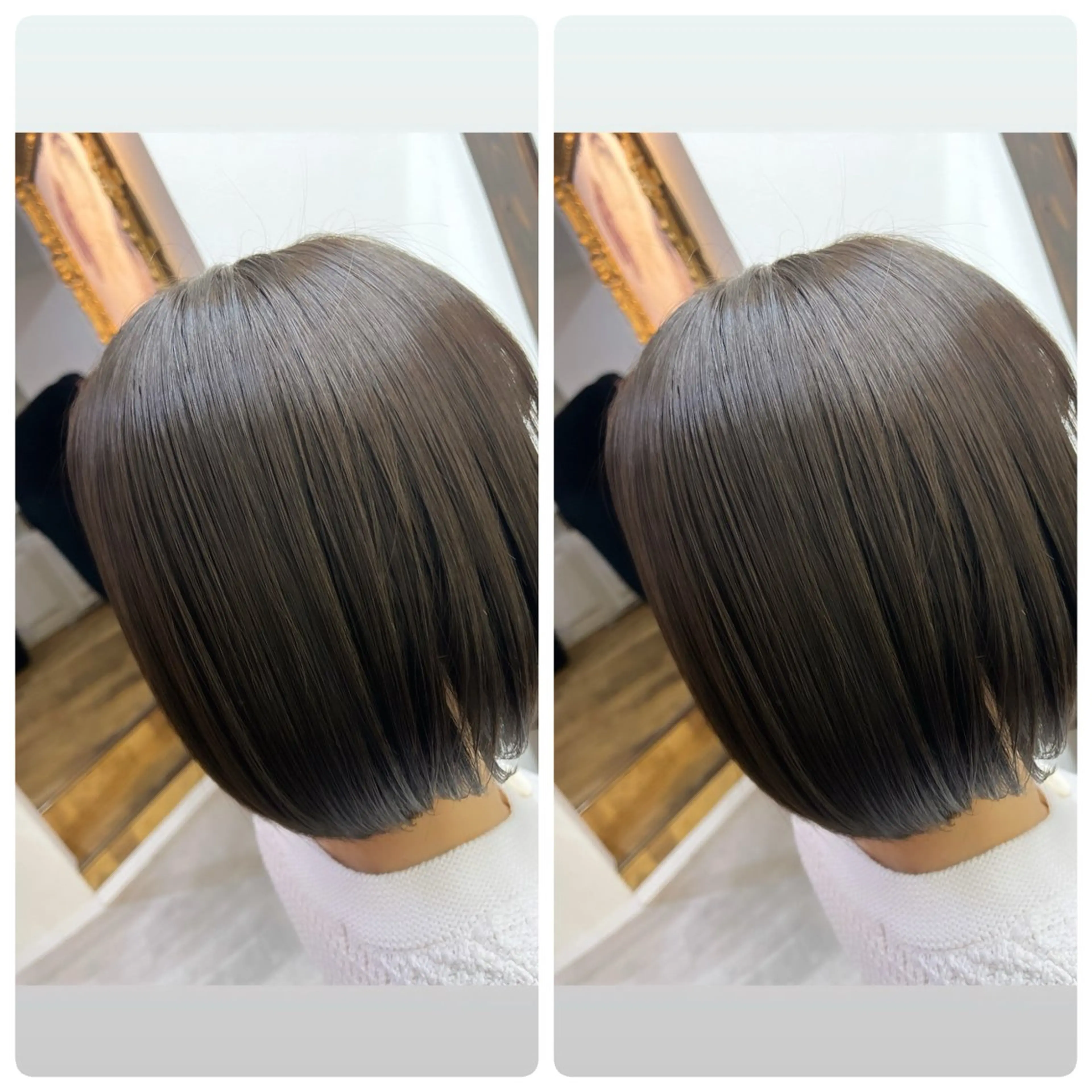 ショート ボブ 飯星慧斗 /ブリーチ、縮毛矯正のヘアスタイル