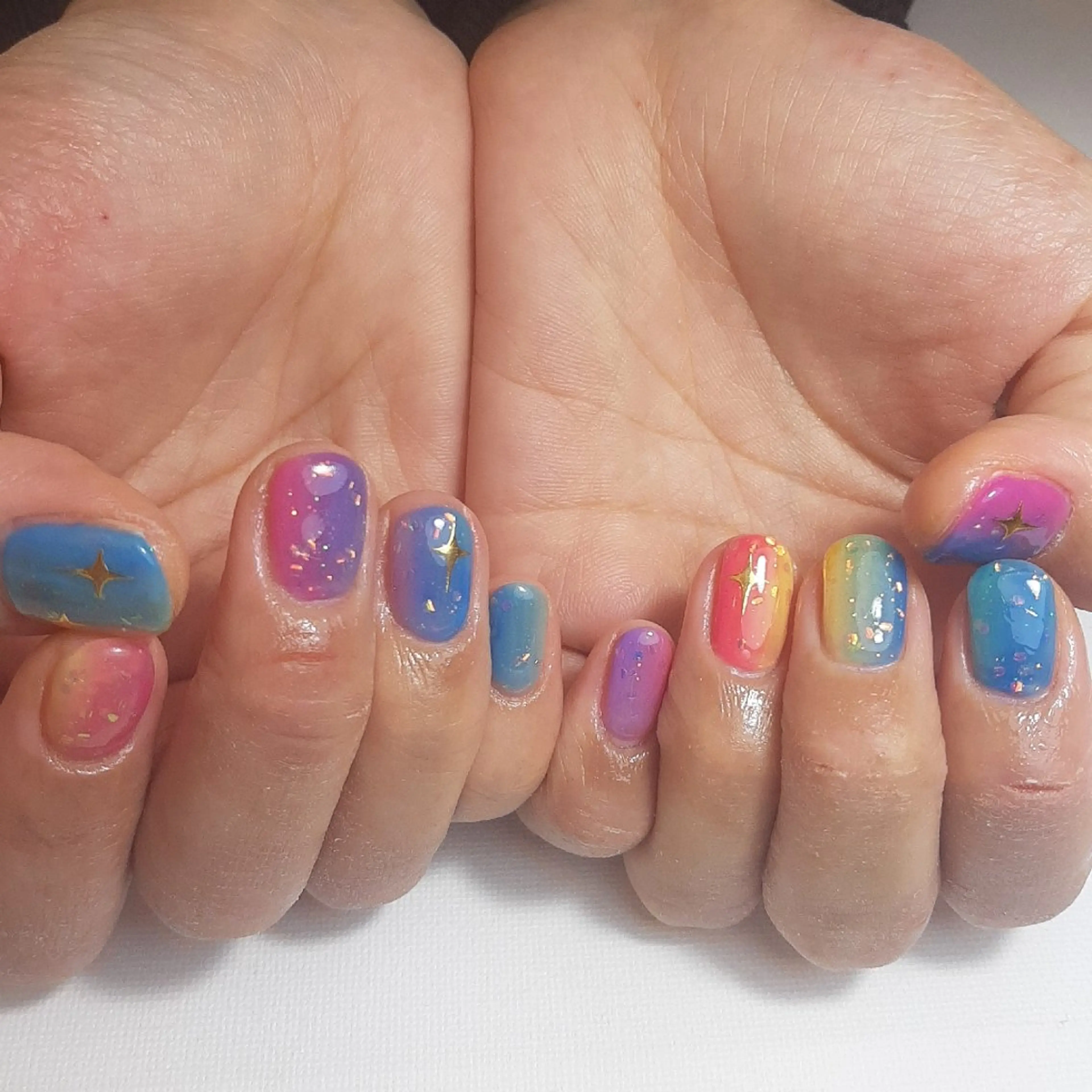 ネイル ジェルネイル 持ち込み ショートネイル owlnail /持込みデザイン専門のネイルデザイン