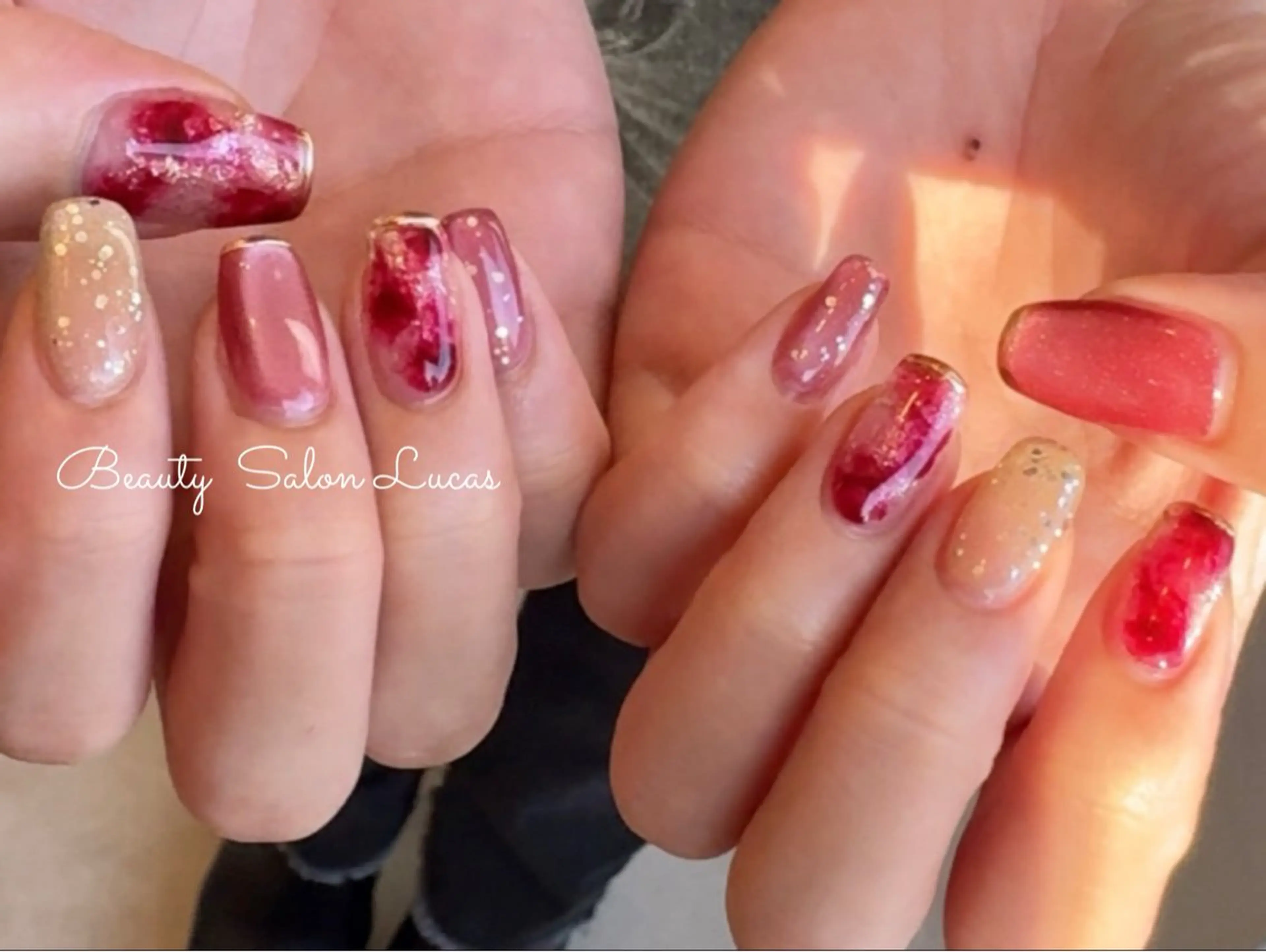 ネイル アートネイル 持ち込み ニュアンスネイル ハンドネイル Beauty Salon Lucas所属・Lucas AIKAのネイルデザイン