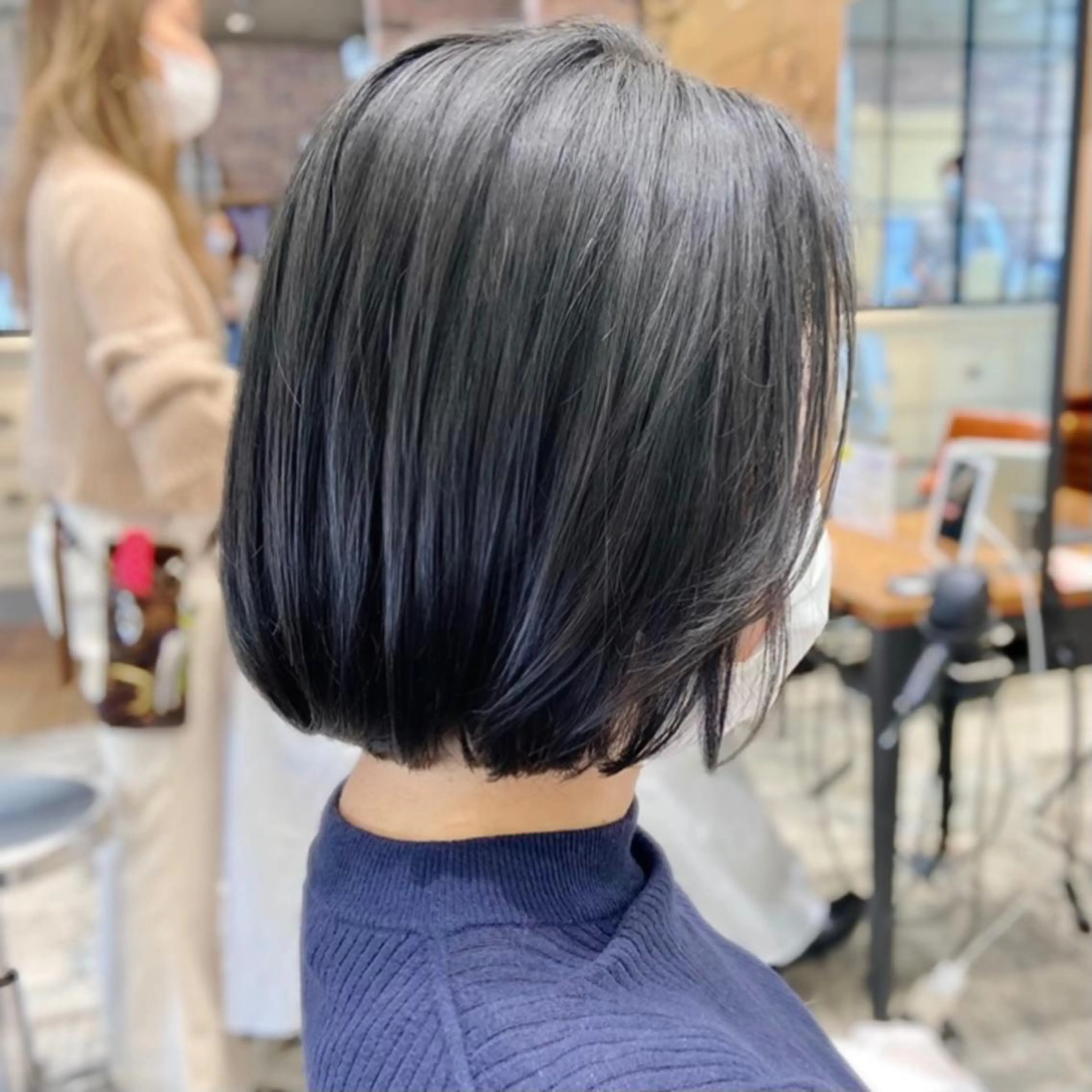 ショート カラー パーマ ボブレイヤー ボブ レイヤーカット Surpass所属・🌈小顔似合わせ SHIHO🌈のヘアスタイル