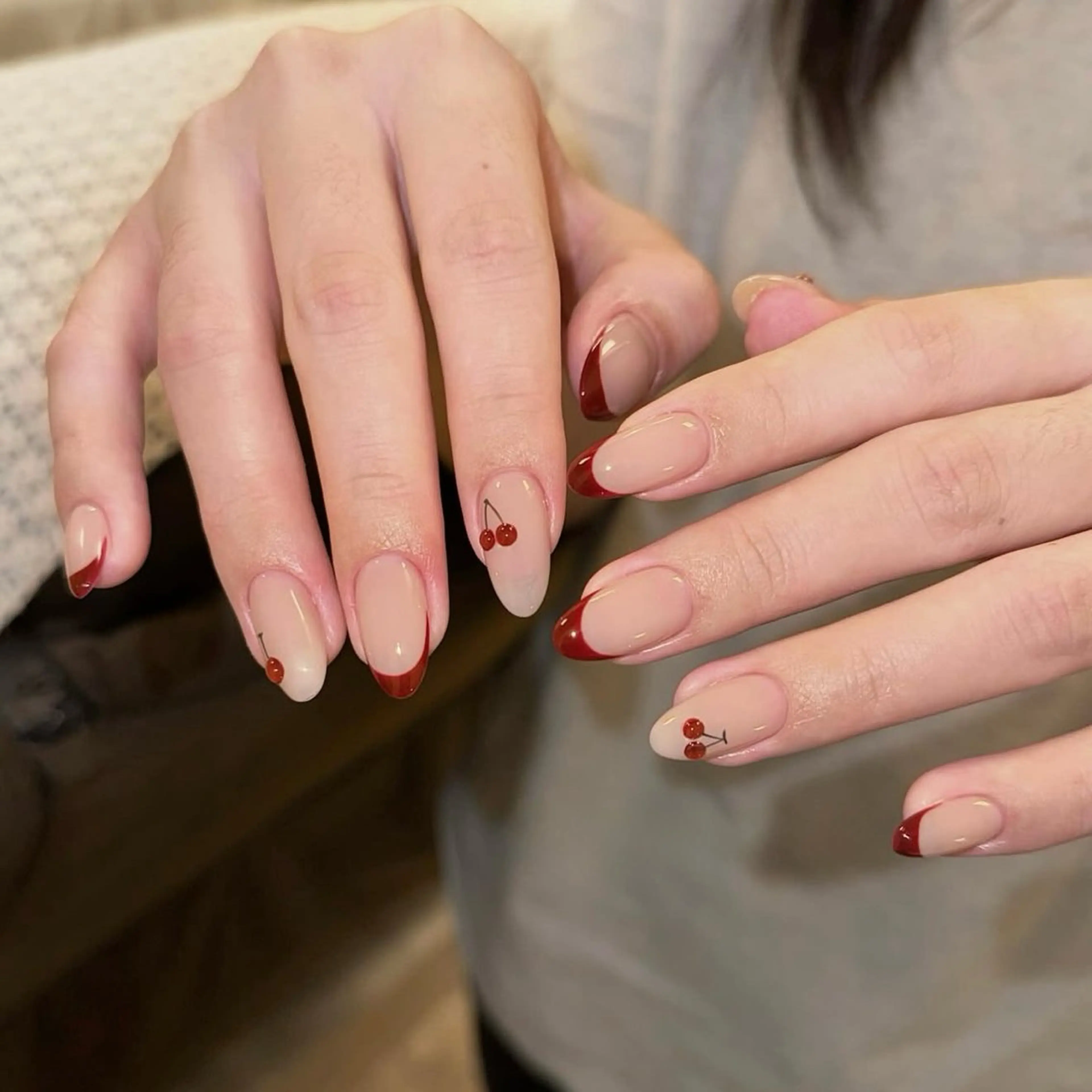 ネイル アートネイル チークネイル 韓国ネイル シンプルネイル ワンホンネイル ハンドネイル Lala Nailsのネイルデザイン