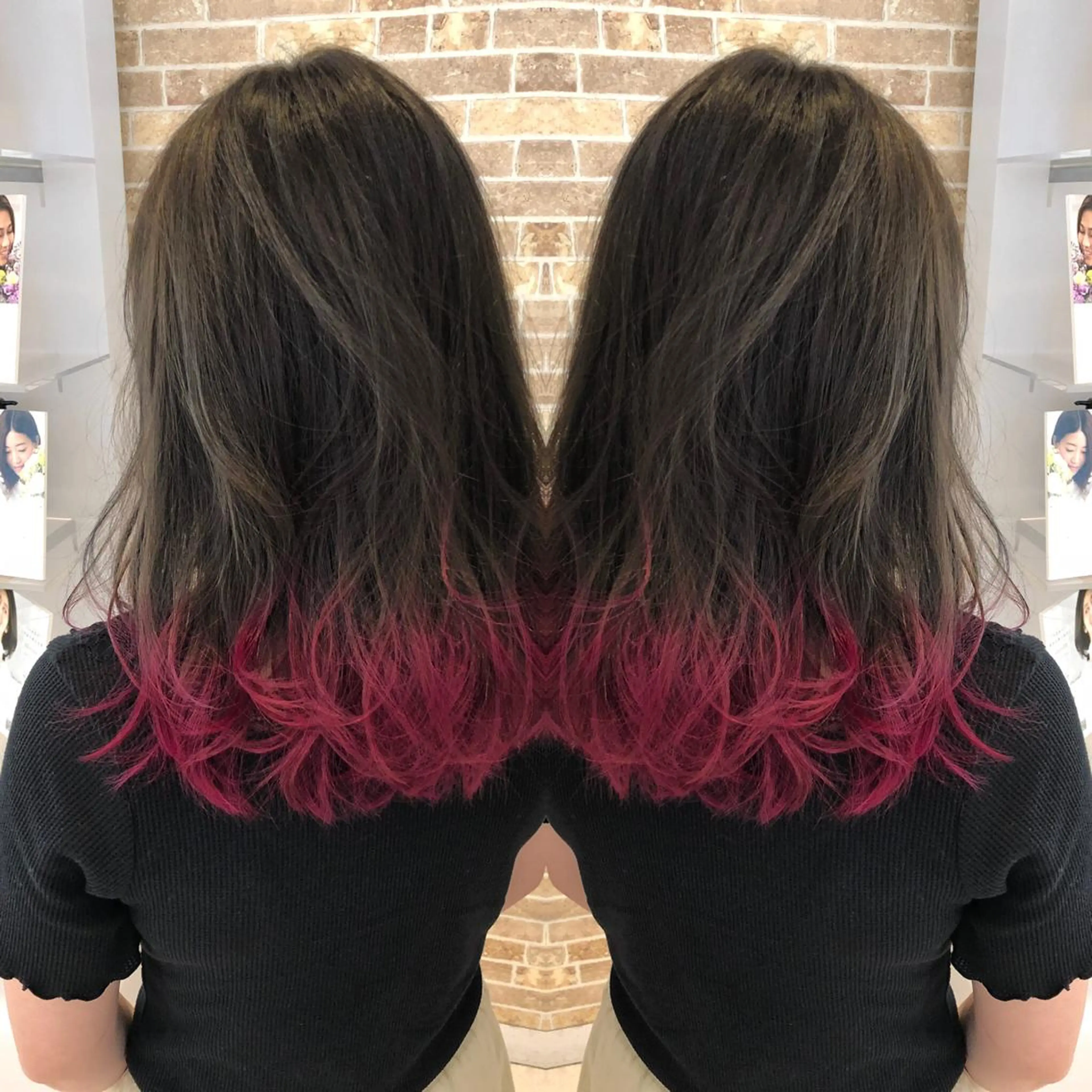 ロング 福元 保雄のヘアスタイル