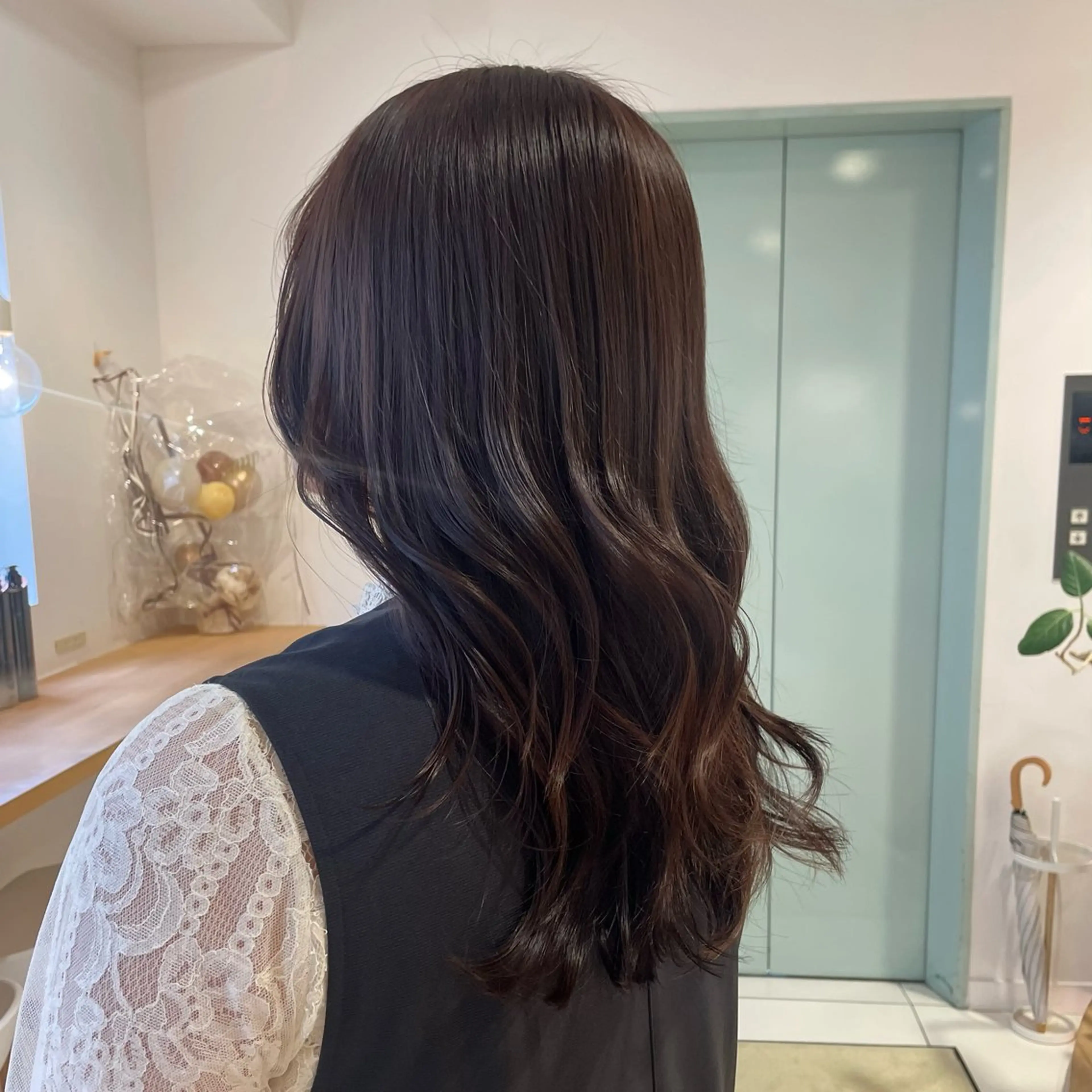 ロング カラー 田口 花葉のヘアスタイル