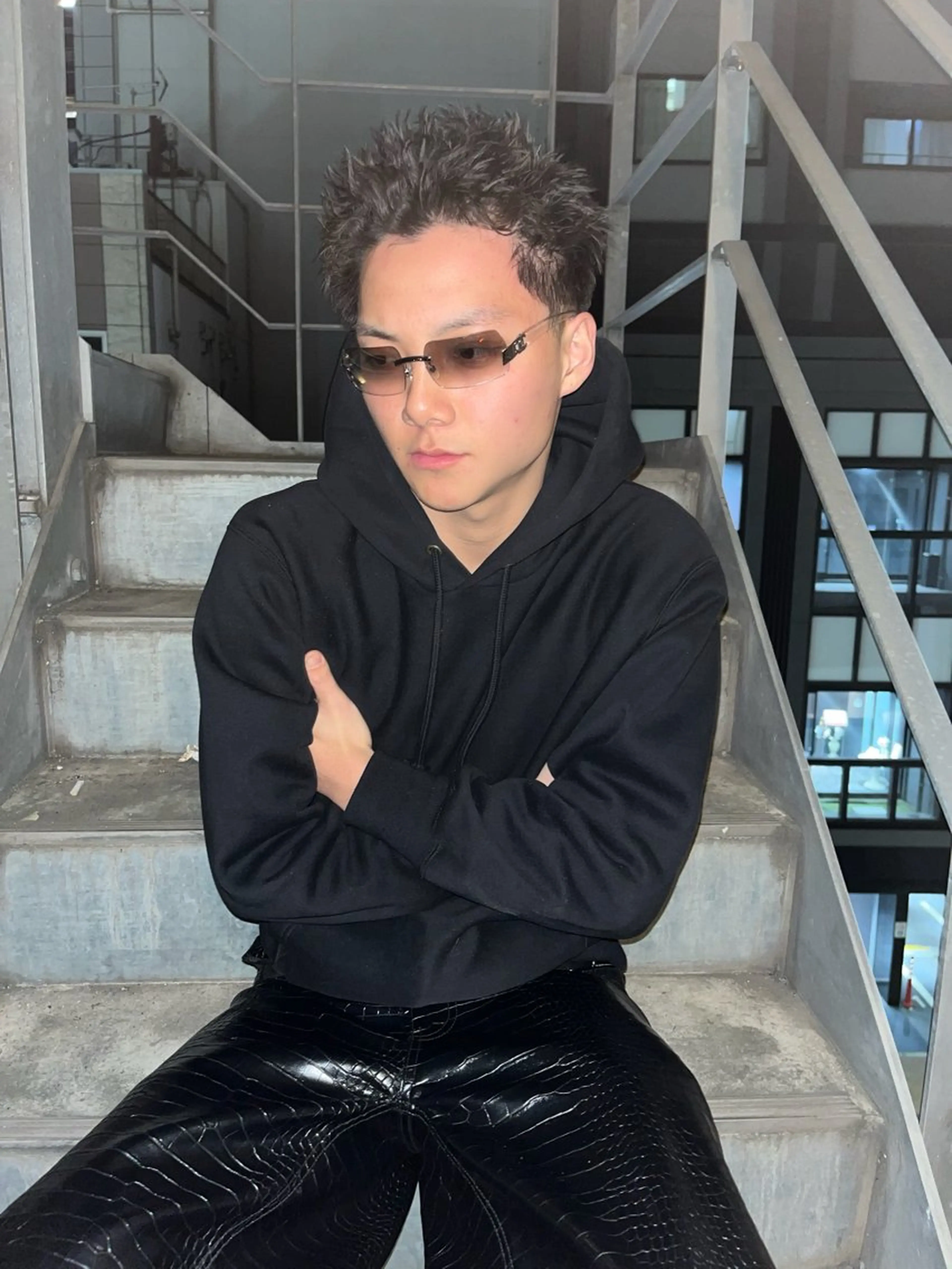 メンズ Collet Ginza所属・外国人風レイヤー ボブパーマYukiのヘアスタイル