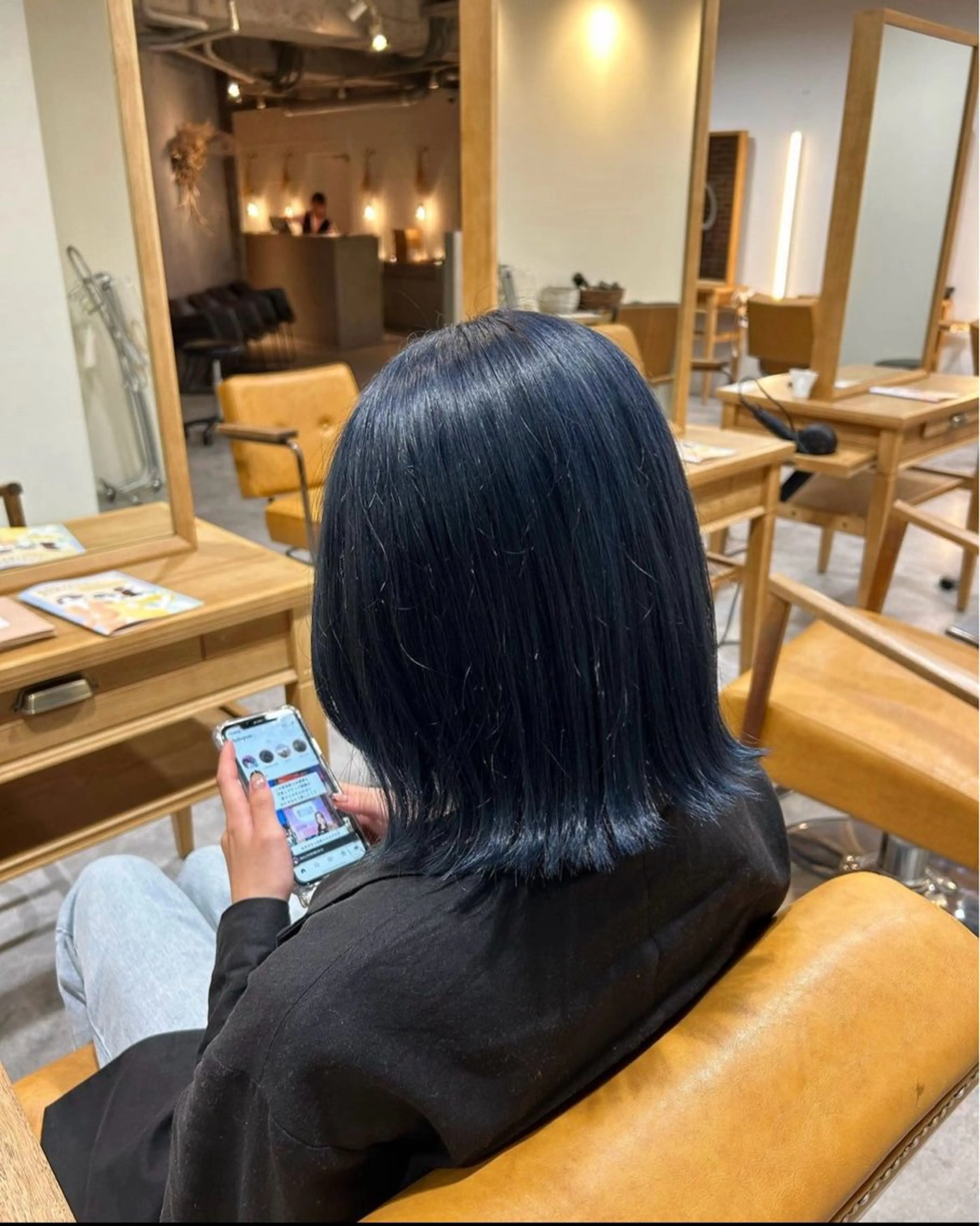 ミディアム カラー ヘアカラー Lolonois野田 ヒガシ カイリ🐬のヘアスタイル