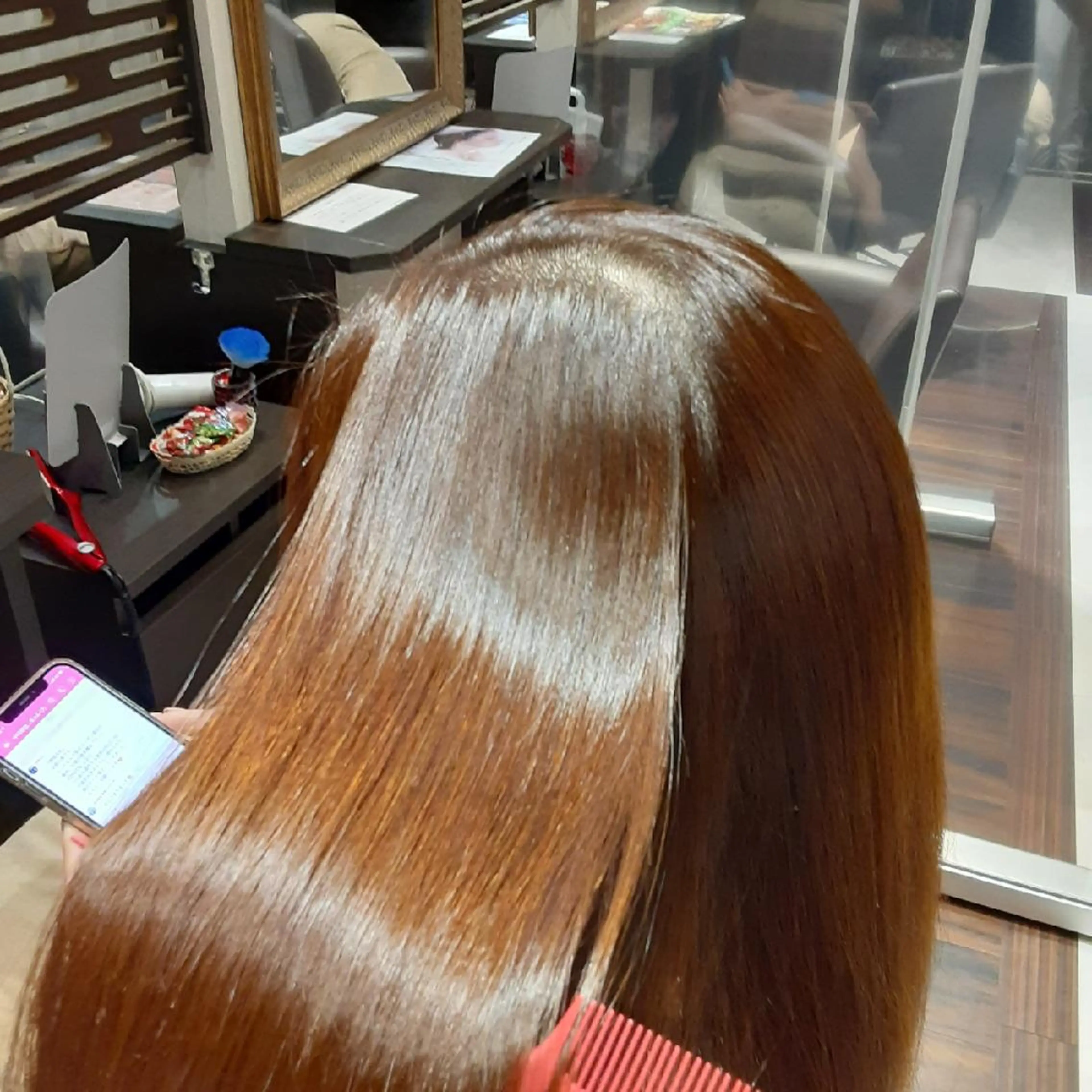 セミロング 縮毛矯正 トリートメント AHL creation所属・美髪矯正師☆ 牛田のヘアスタイル