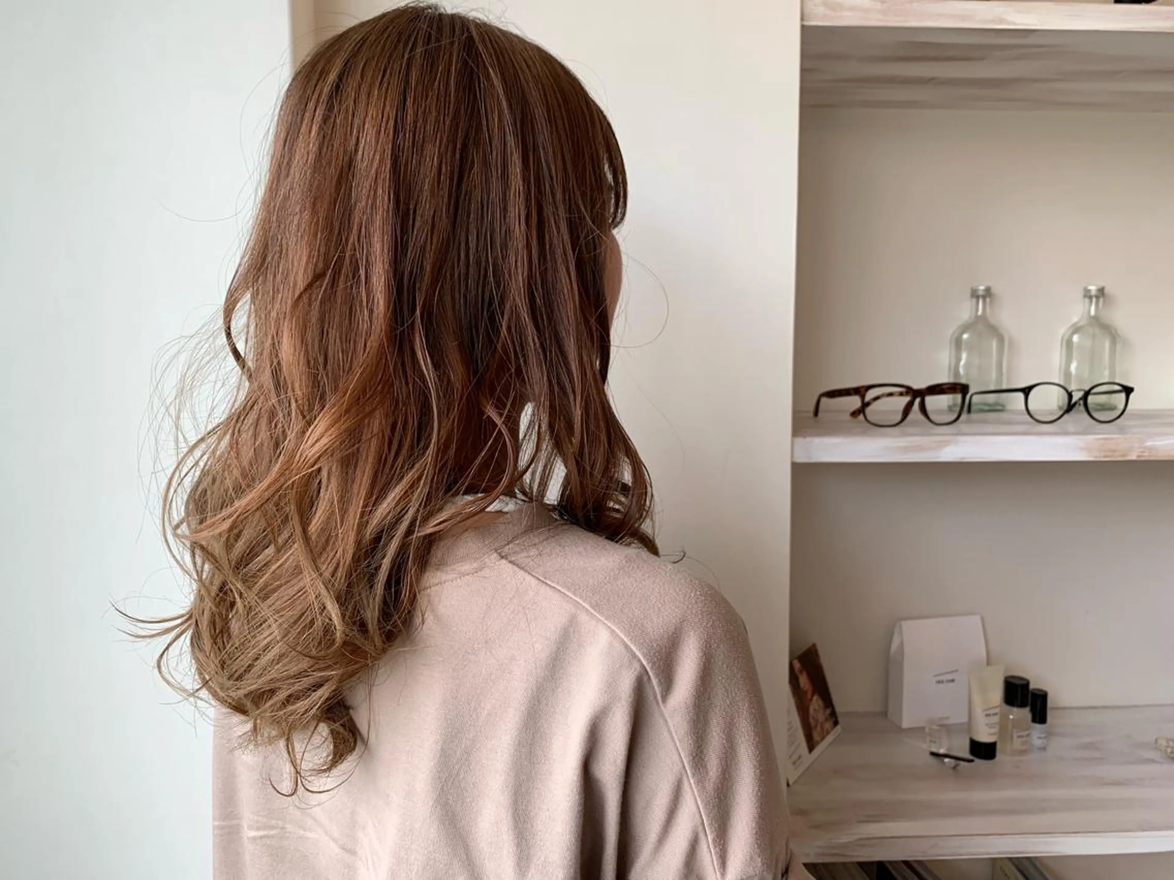 セミロング カラー ブリーチ ボブウルフ／ボブ Satsuki【名駅のヘアスタイル