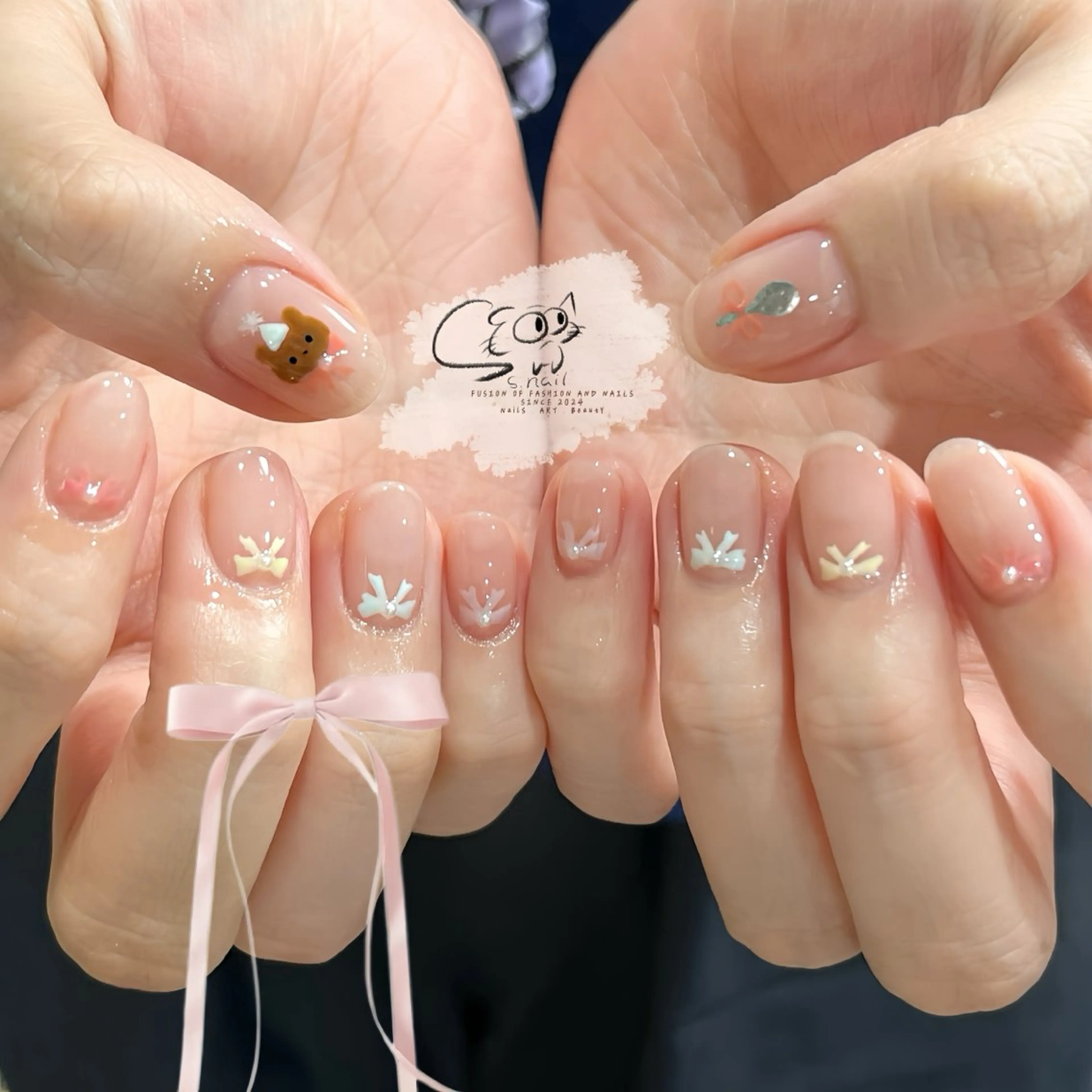 ネイル チークネイル フレンチネイル グラデーション マグネットネイル ワンカラーネイル ハンドネイル S.nail所属・S.nail _のネイルデザイン