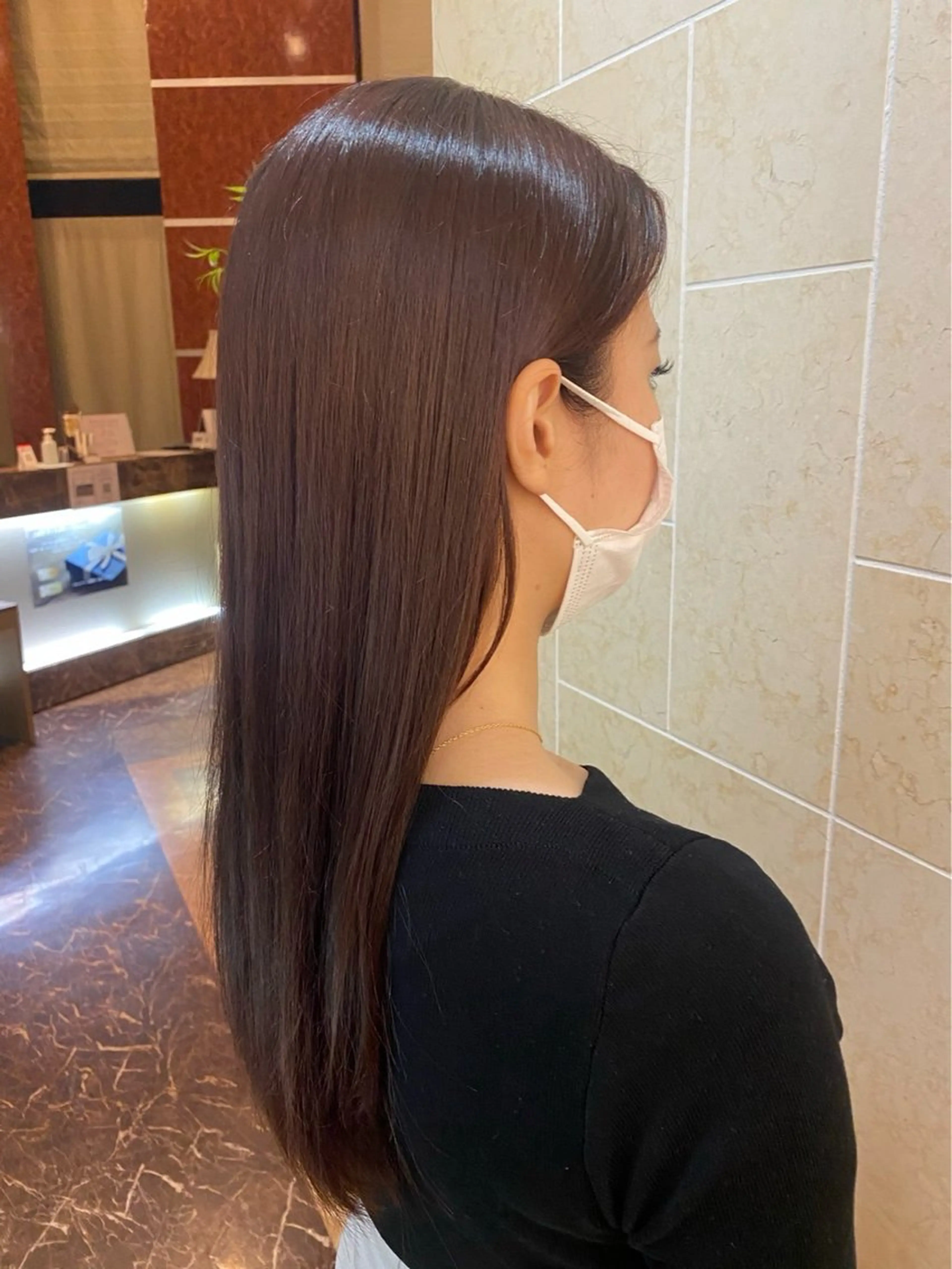 カラー 会社で浮かない ビジネスヘア/心斎橋のヘアスタイル