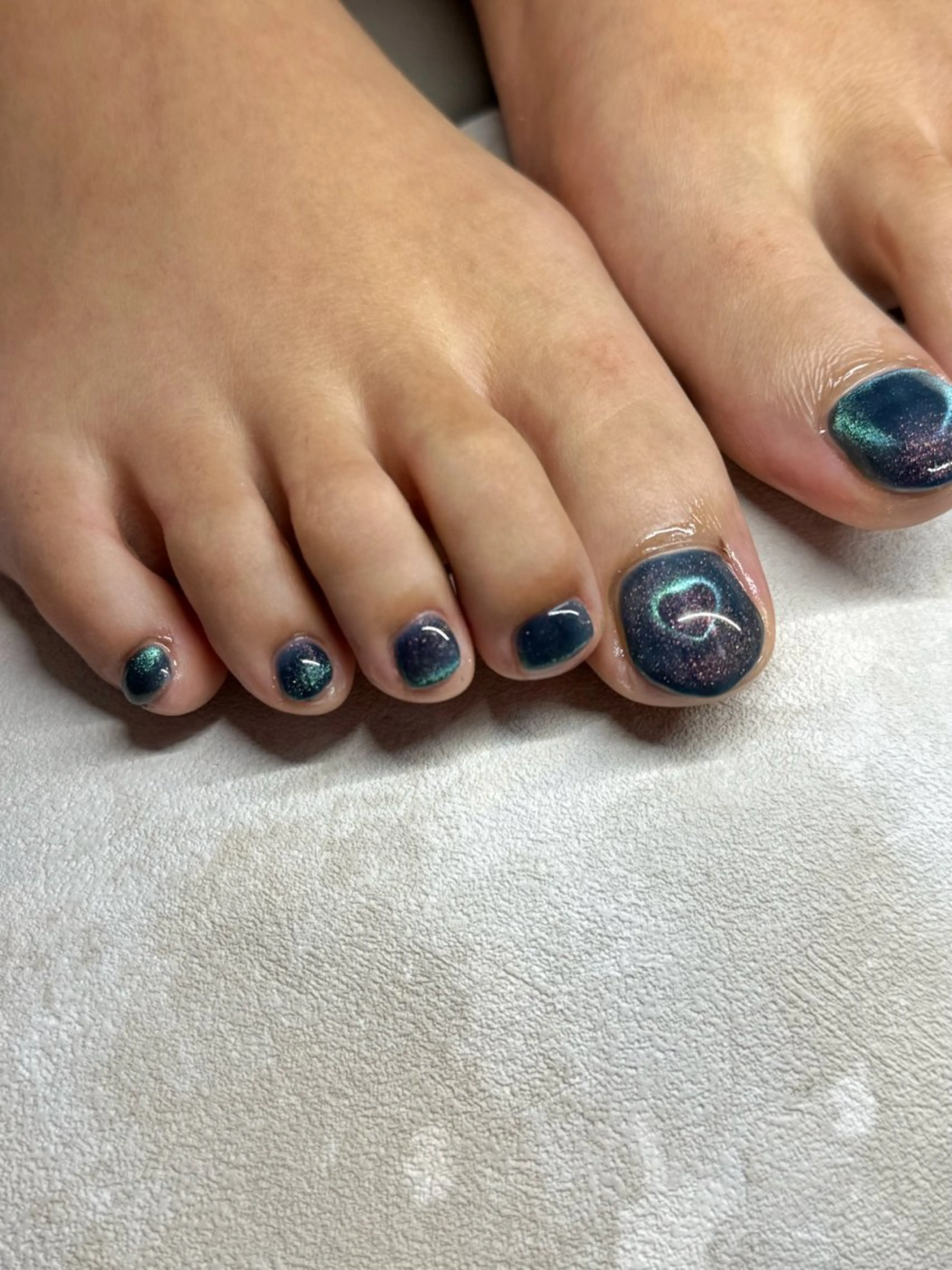 ネイル フットネイル マグネットネイル ミラーネイル ニュアンスネイル ワンカラーネイル jeu nail.のネイルデザイン