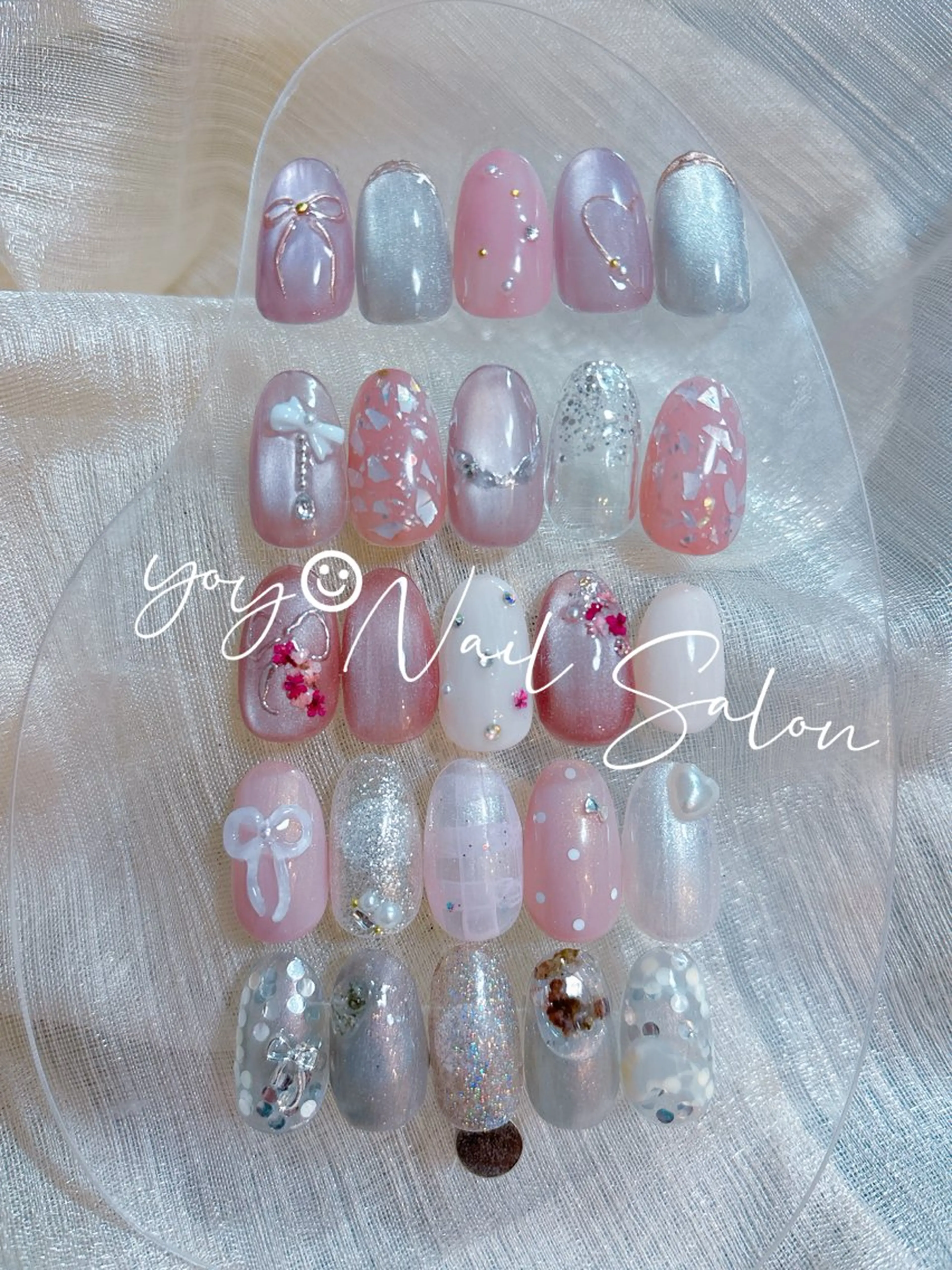 🎀INS大人リボンデザインコース🎀ご新規様ジェルオフ&ドライケア込み☆当日ご予約◎の写真