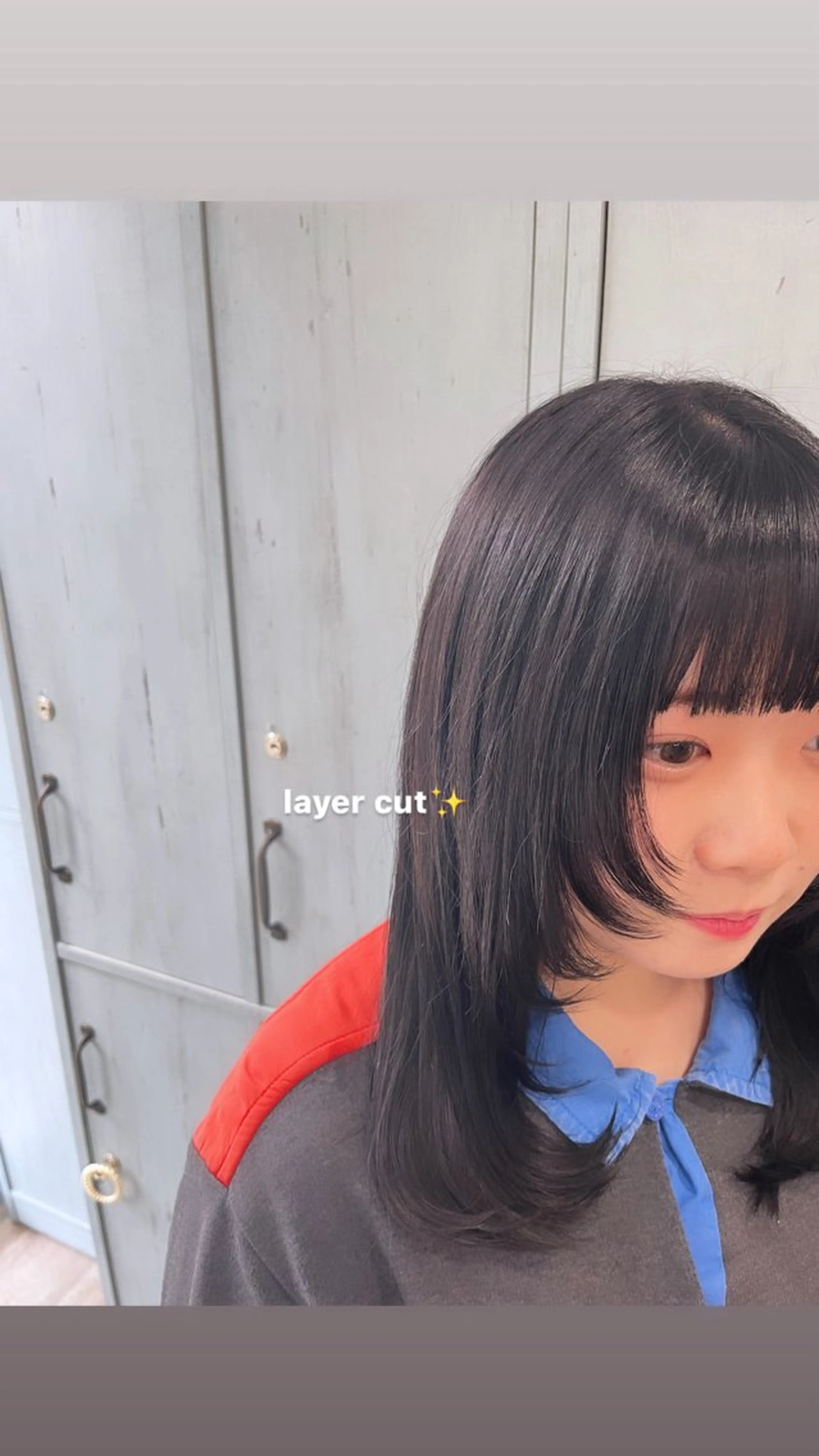 ロング 顔周りカット レイヤーカット カット 顔周りカット/ 似合わせ/momo/のヘアスタイル