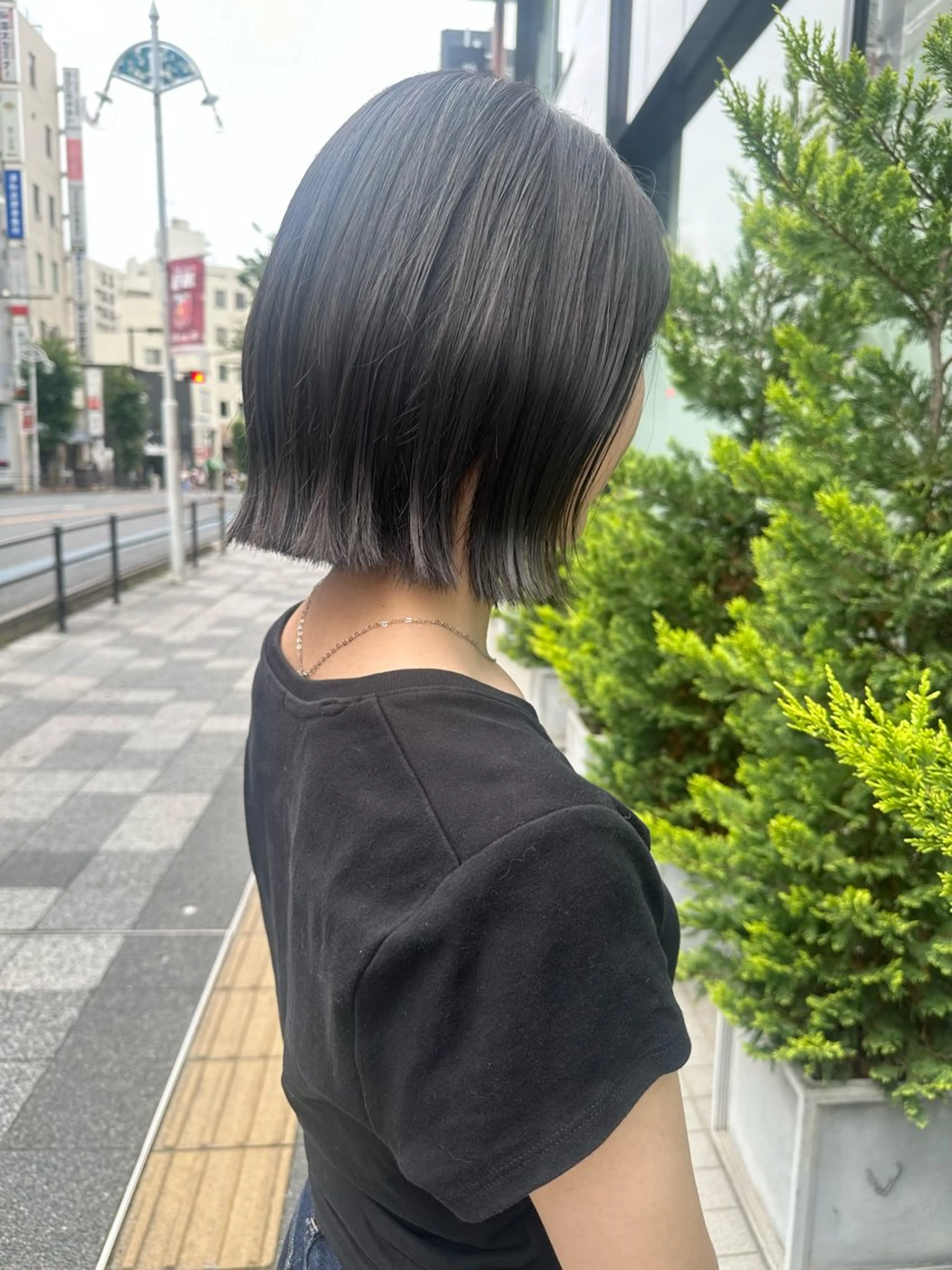 カラー ボブ/レイヤー/ 透明感/Hazukiのヘアスタイル