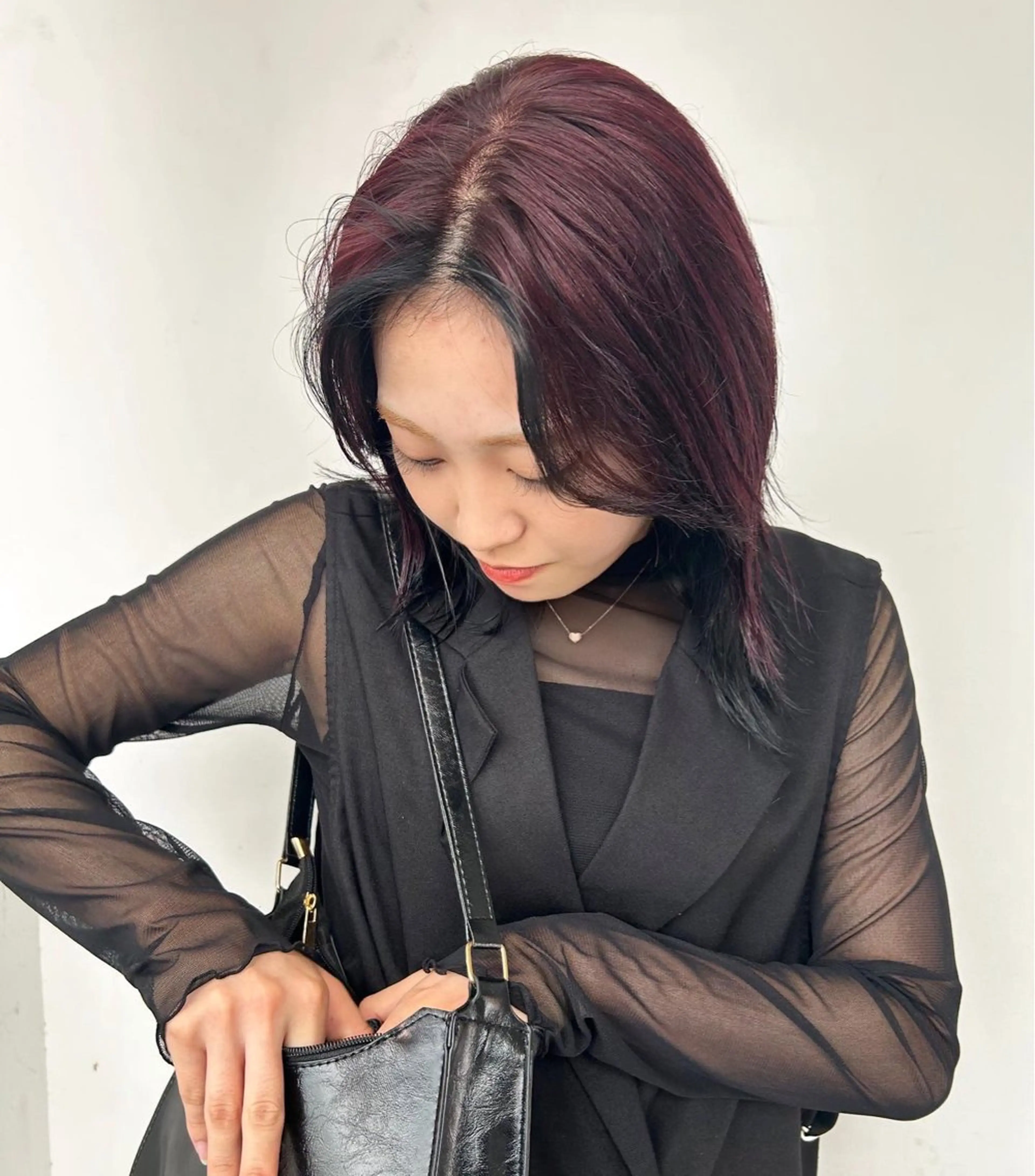 ミディアム レイヤーカット レイヤーパーマ🪐 伽羅のヘアスタイル