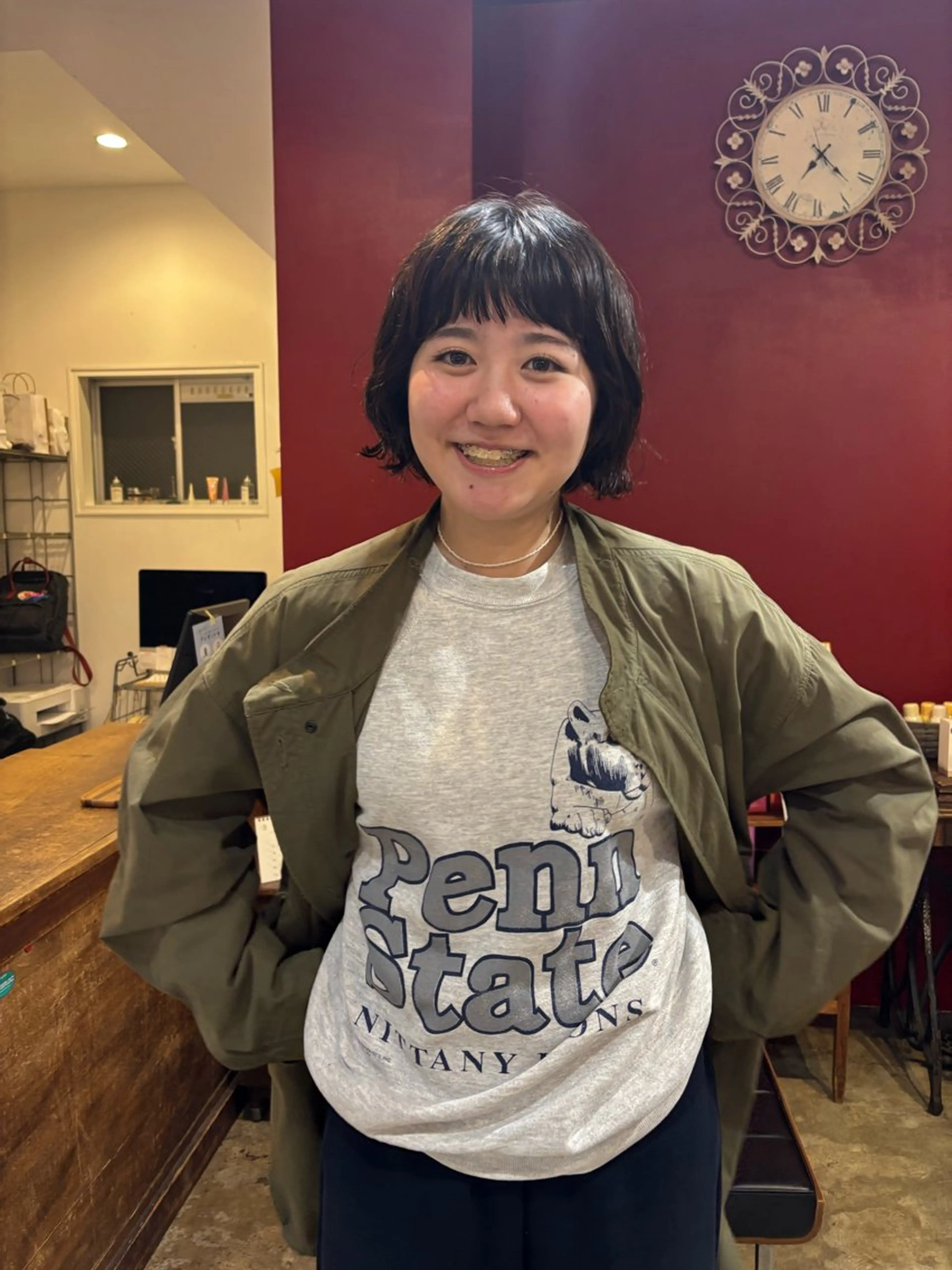 ショート パーマ 小日向 沙織のヘアスタイル