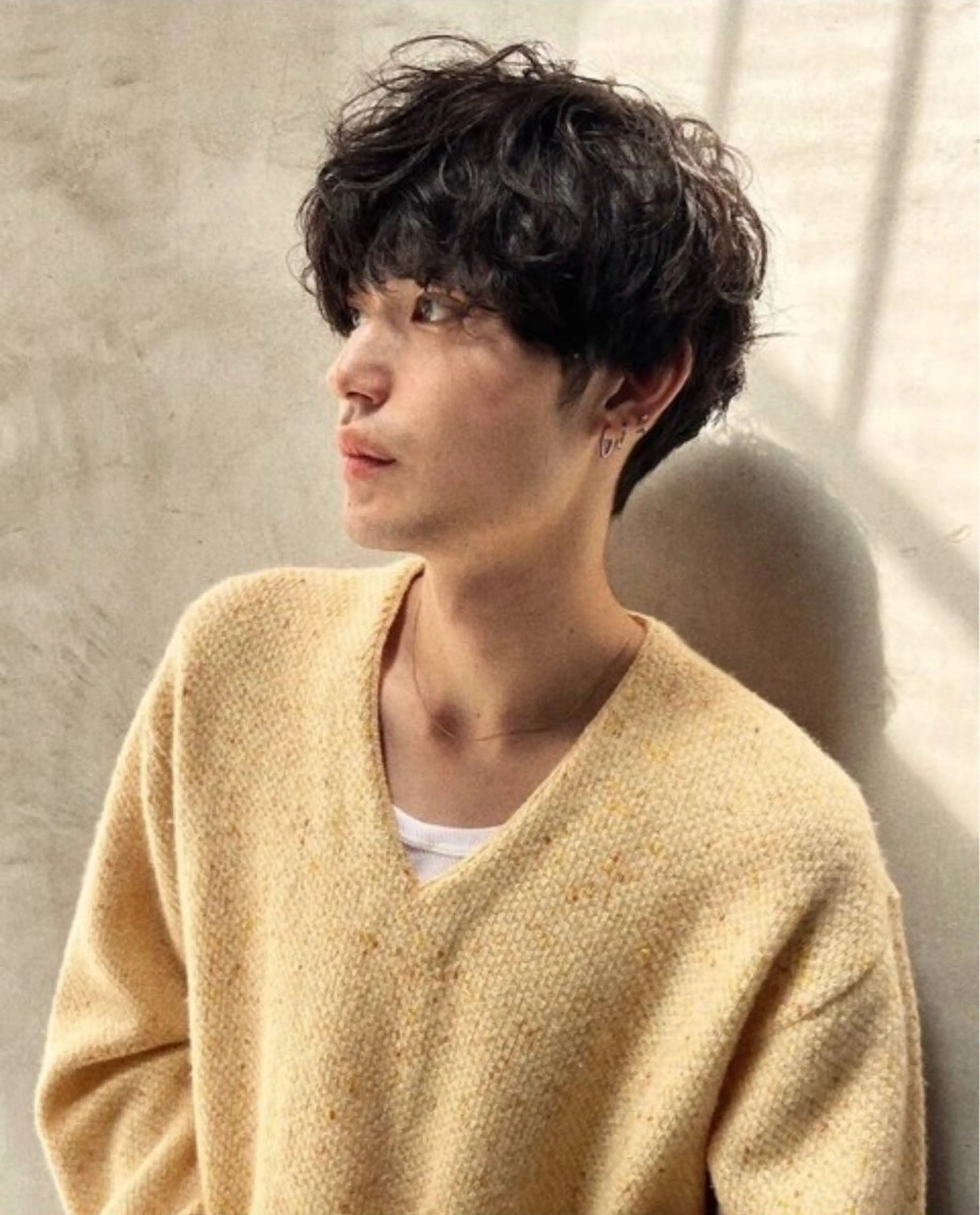 🌟メンズ限定🌟カット➕ダメージレスケアパーマ(マッシュ、毛流れセンターパート、ショート)の写真