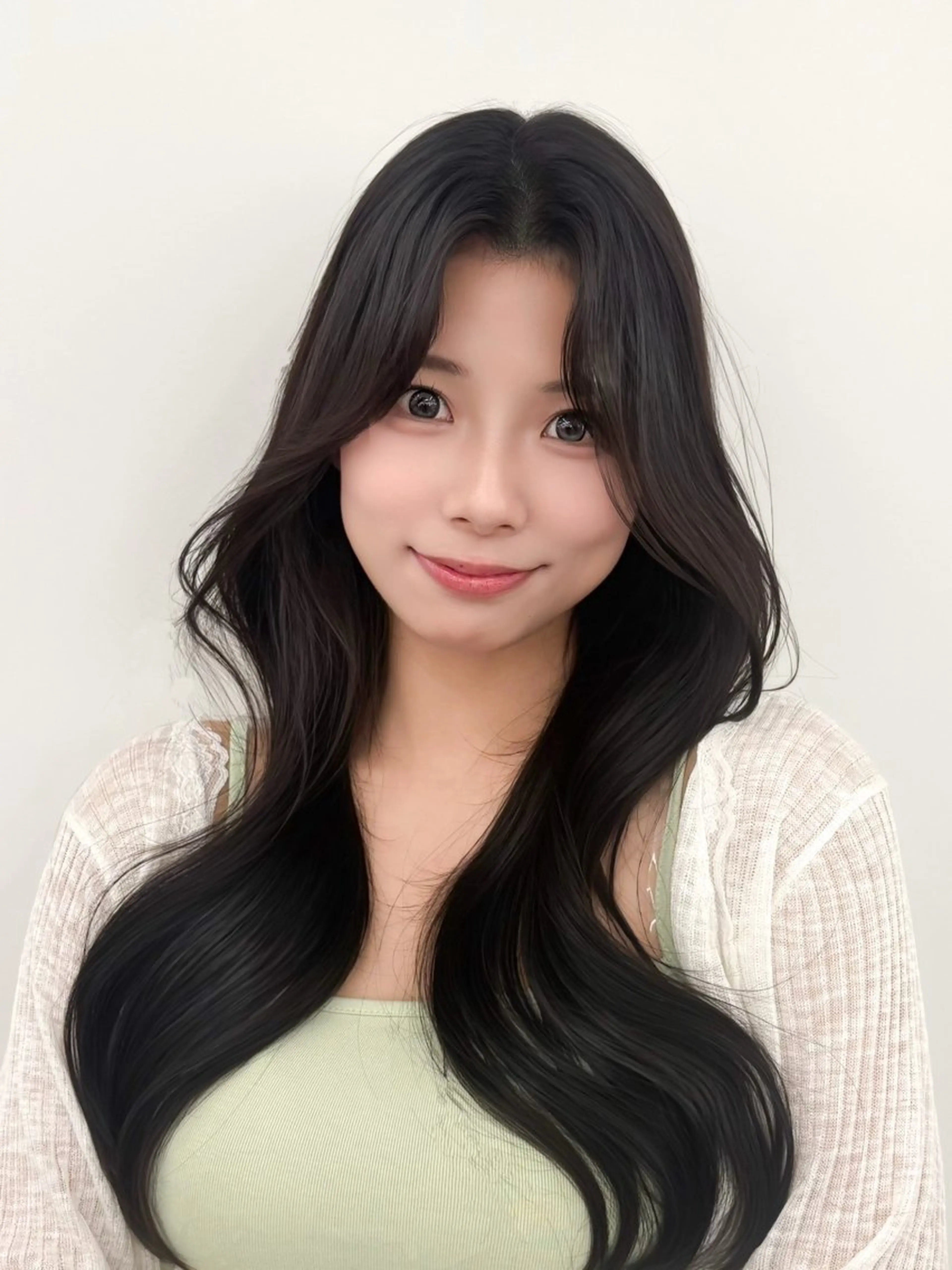 ロング カラー ベージュカラー 透明感カラー グレージュ 外国人風カラー 小顔カット カット ヘアカラー トリートメント 韓国ヘア/レイヤー/ 顔まわり足立遥奈のヘアスタイル