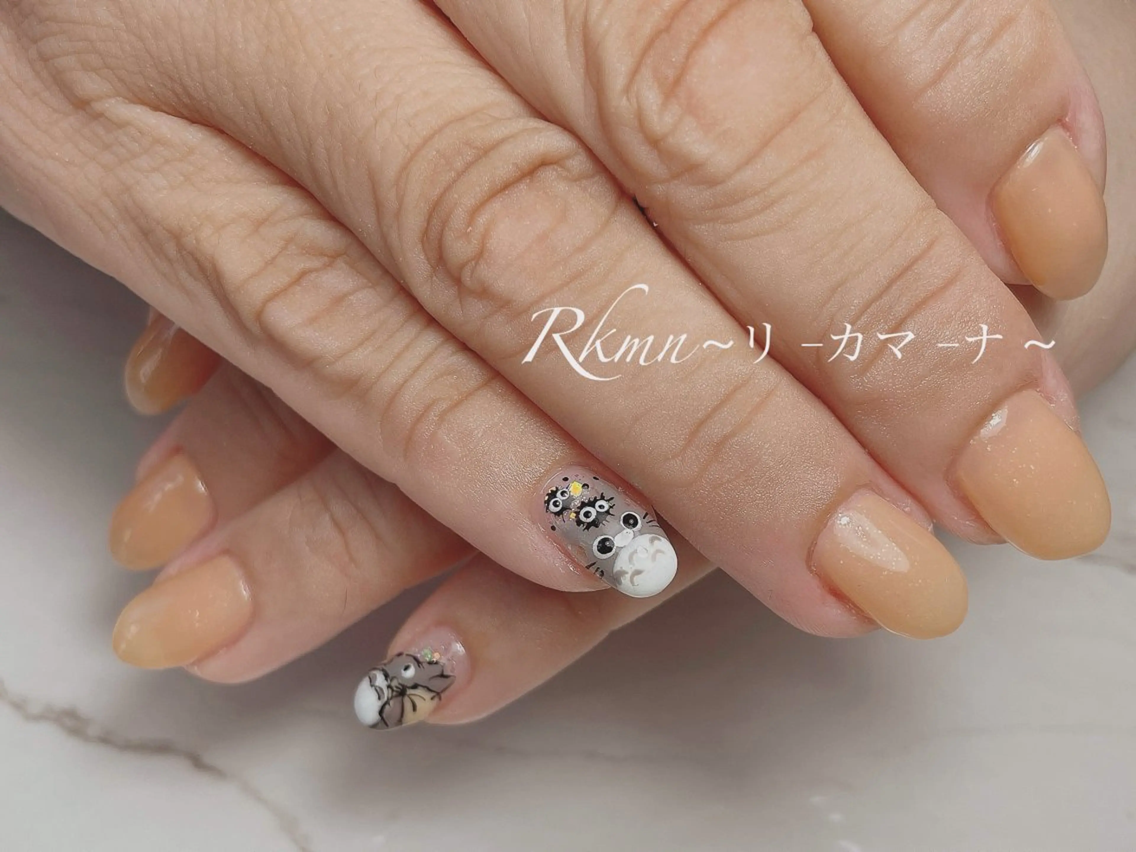 ネイル アートネイル 春ネイル ハンドネイル フットネイル ハンドケア Rkmn ~リ-カマ-ナ~のネイルデザイン