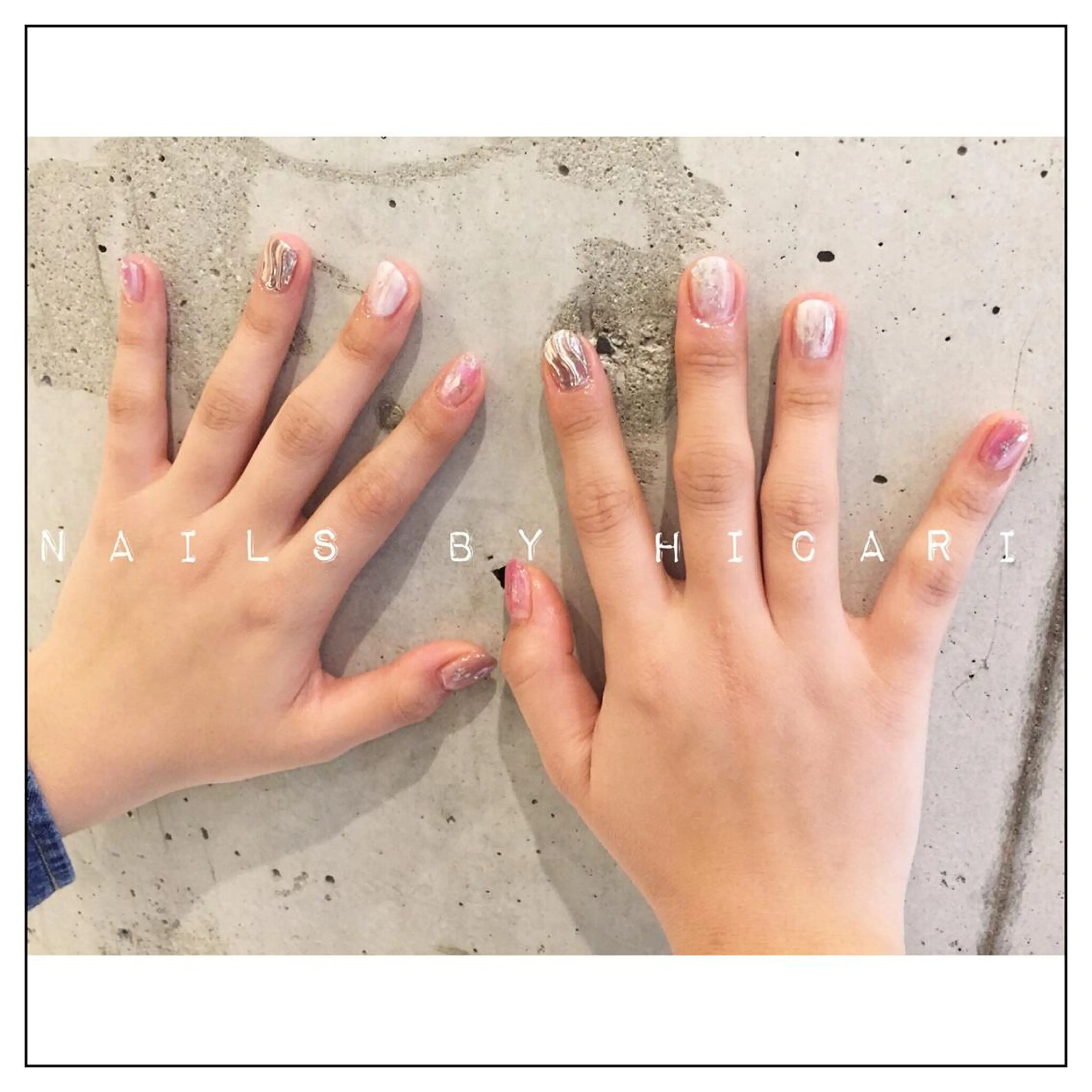 カラー ネイル マツエク・マツパ ジェルネイル ニュアンスネイル パラジェル illum hicariのネイルデザイン