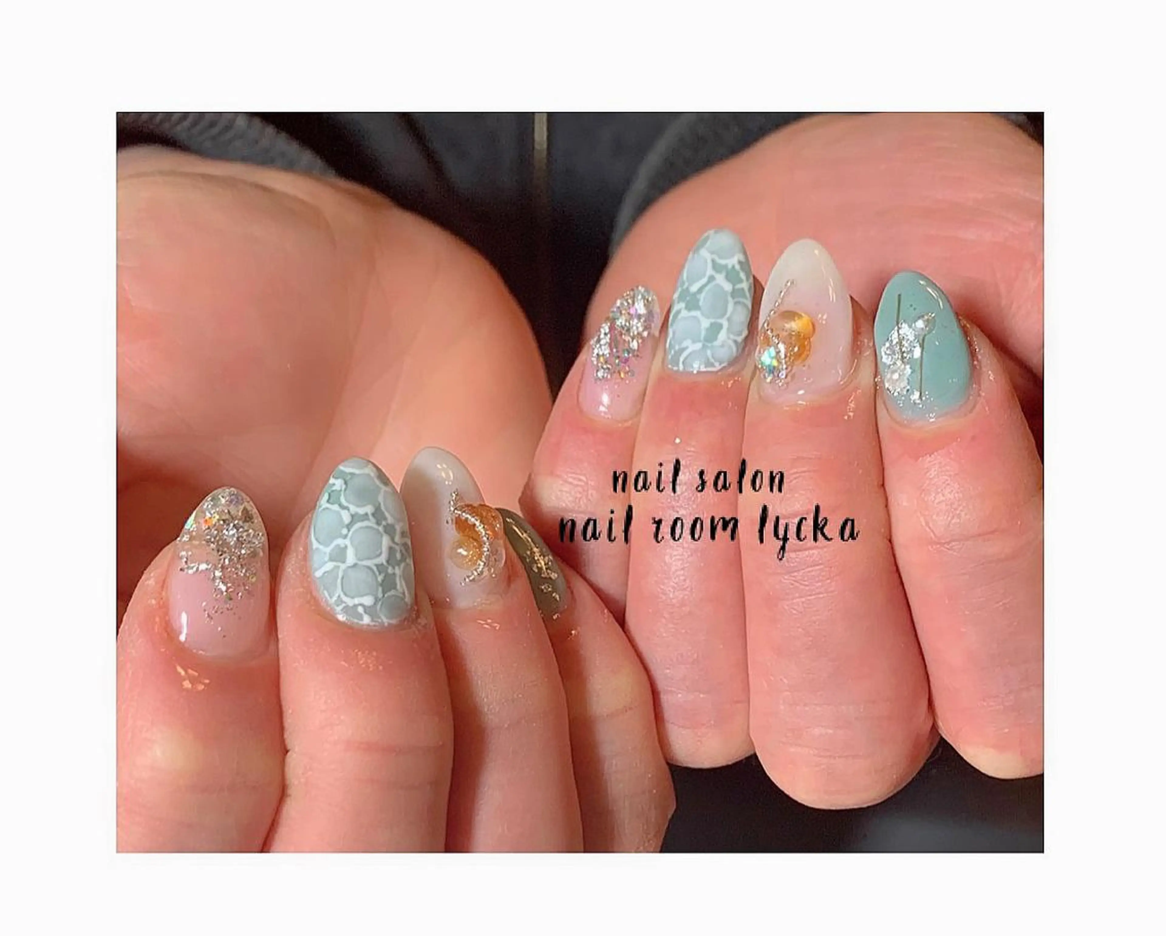 ネイル フラワーネイル ジェルネイル ミラーネイル ニュアンスネイル パラジェル ﾈｲﾙﾙｰﾑﾘｯｶ 𝐦𝐚𝐲𝐮のネイルデザイン