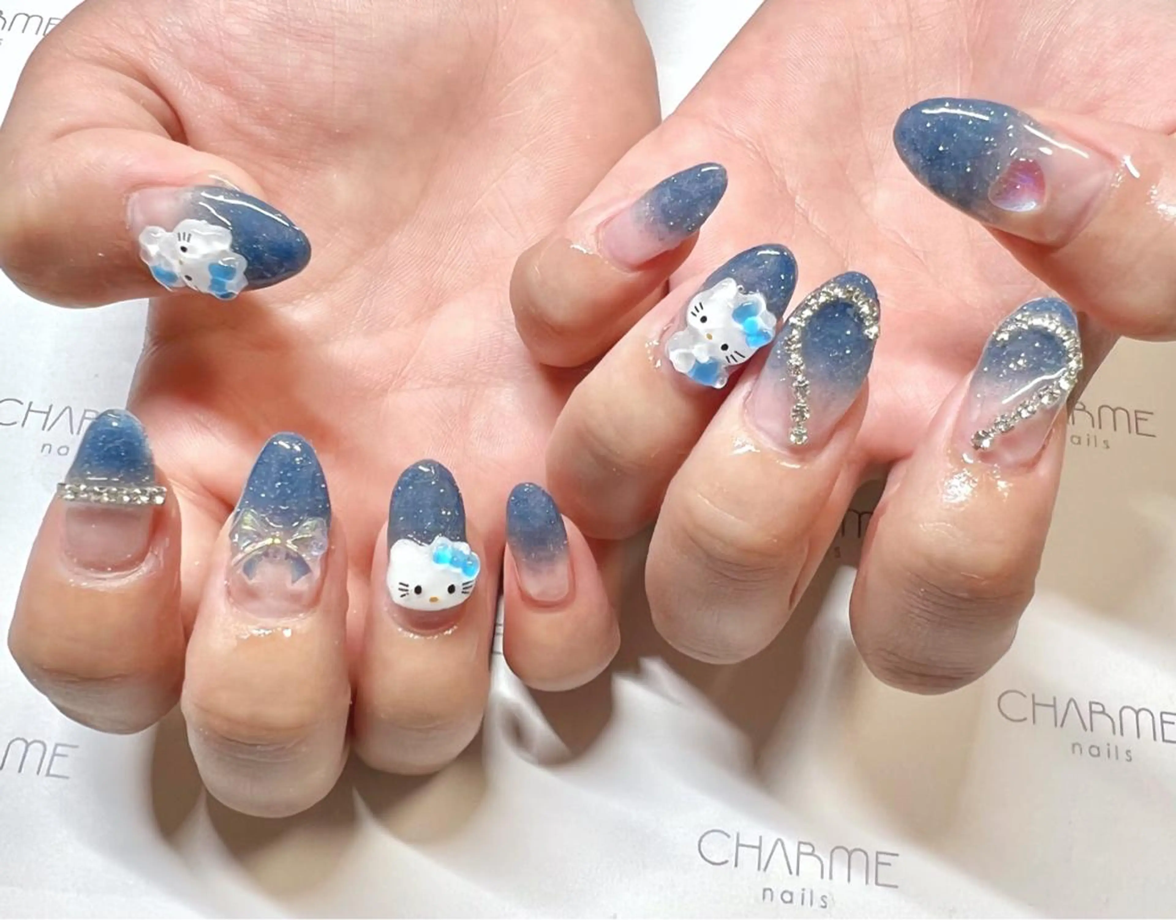 ネイル フラッシュネイル ハンドネイル CHARME 🤎〔RINA〕のネイルデザイン