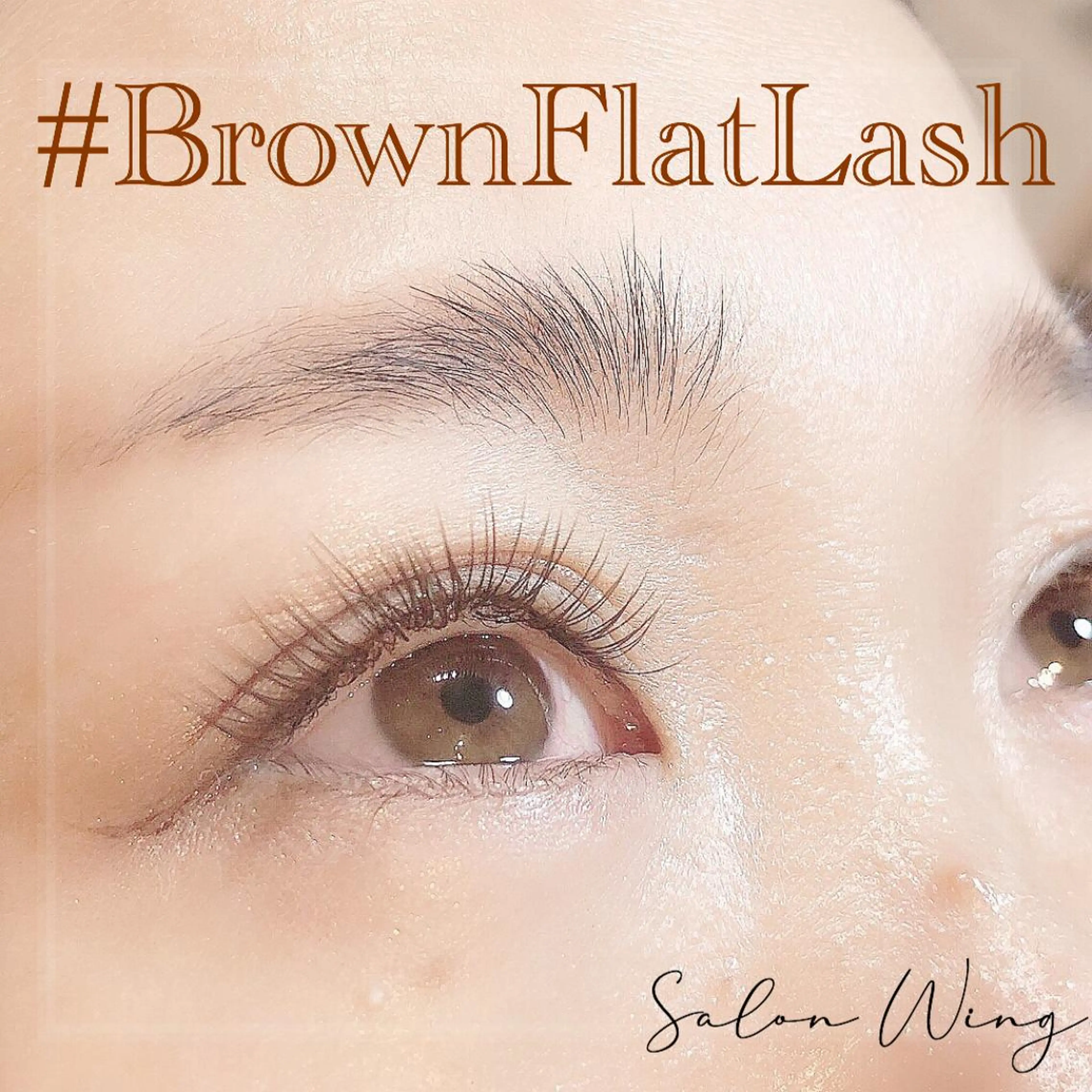 マツエク・マツパ フラットラッシュ Wing所属・wing rinaのマツエク・マツパデザイン