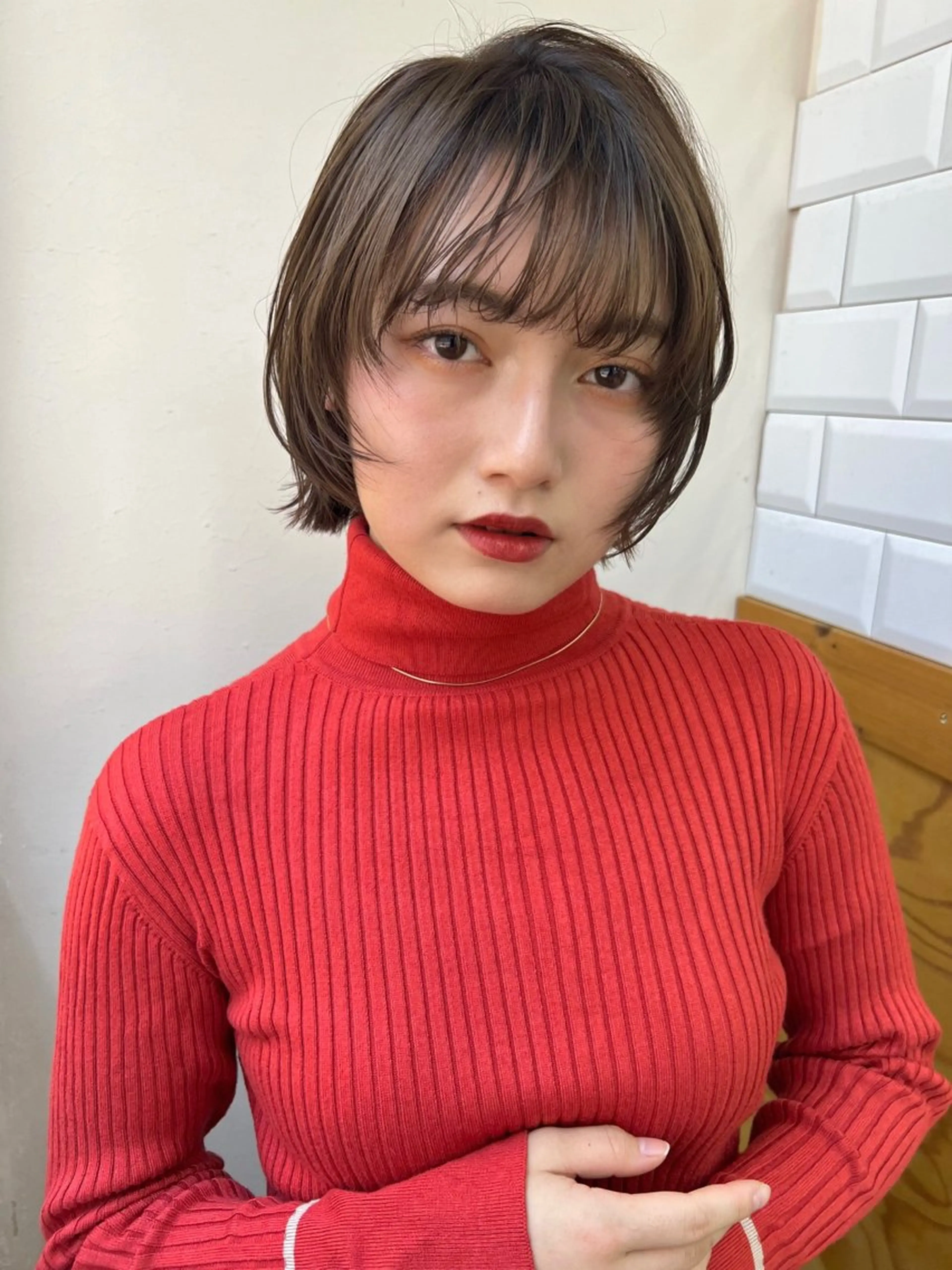 ショート カラー カット ヘアカラー トリートメント KANA/ボブ/ インナーカラー/艶髪のヘアスタイル