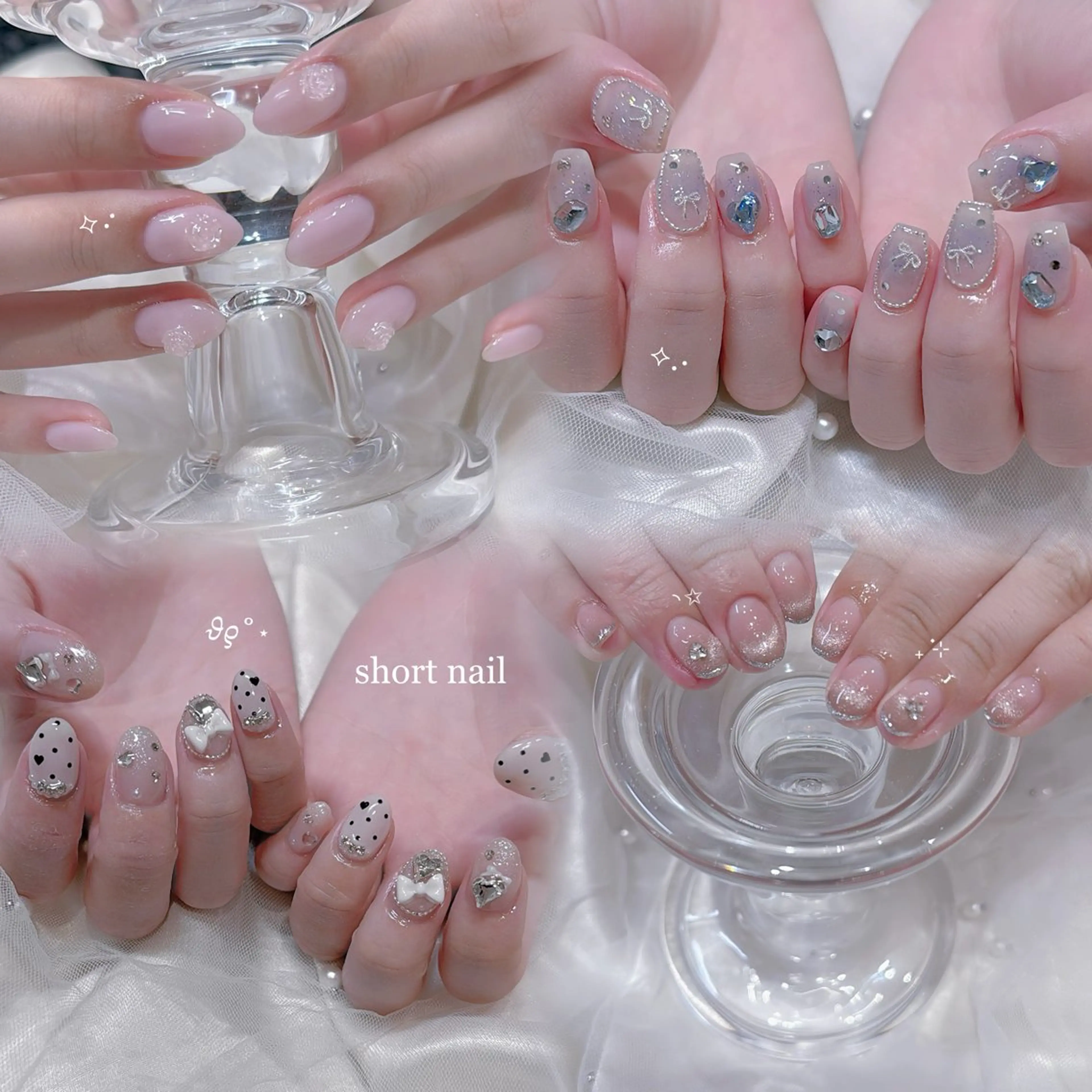 【オフ込!!ショートネイルさん向け】自爪裏から3mm以内/付け放題メニュー𝜗𝜚˚⋆の写真