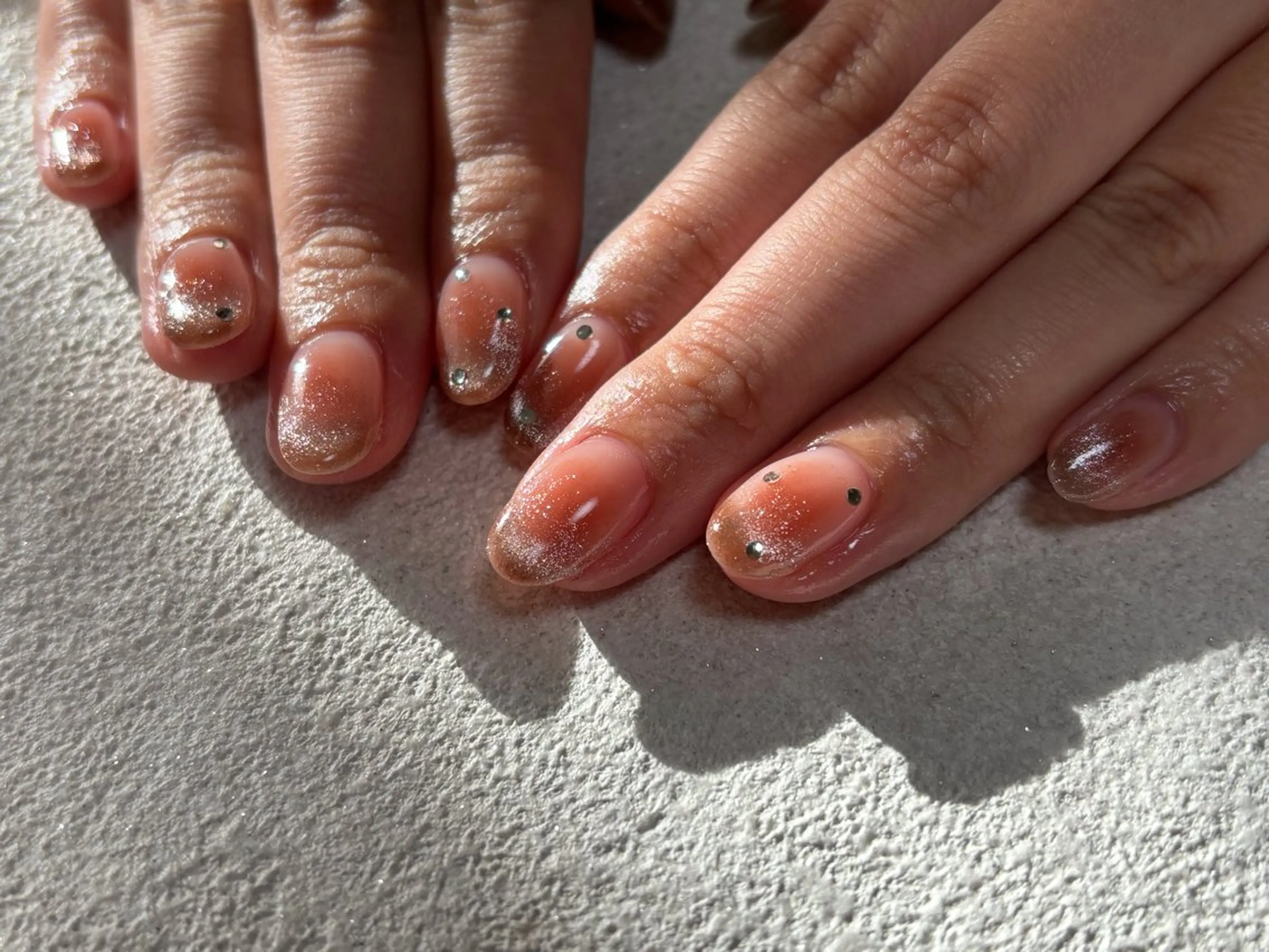 ネイル オーロラネイル チークネイル フットネイル フレンチネイル ジェルネイル ハンドネイル kiki nail 二子玉川のネイルデザイン