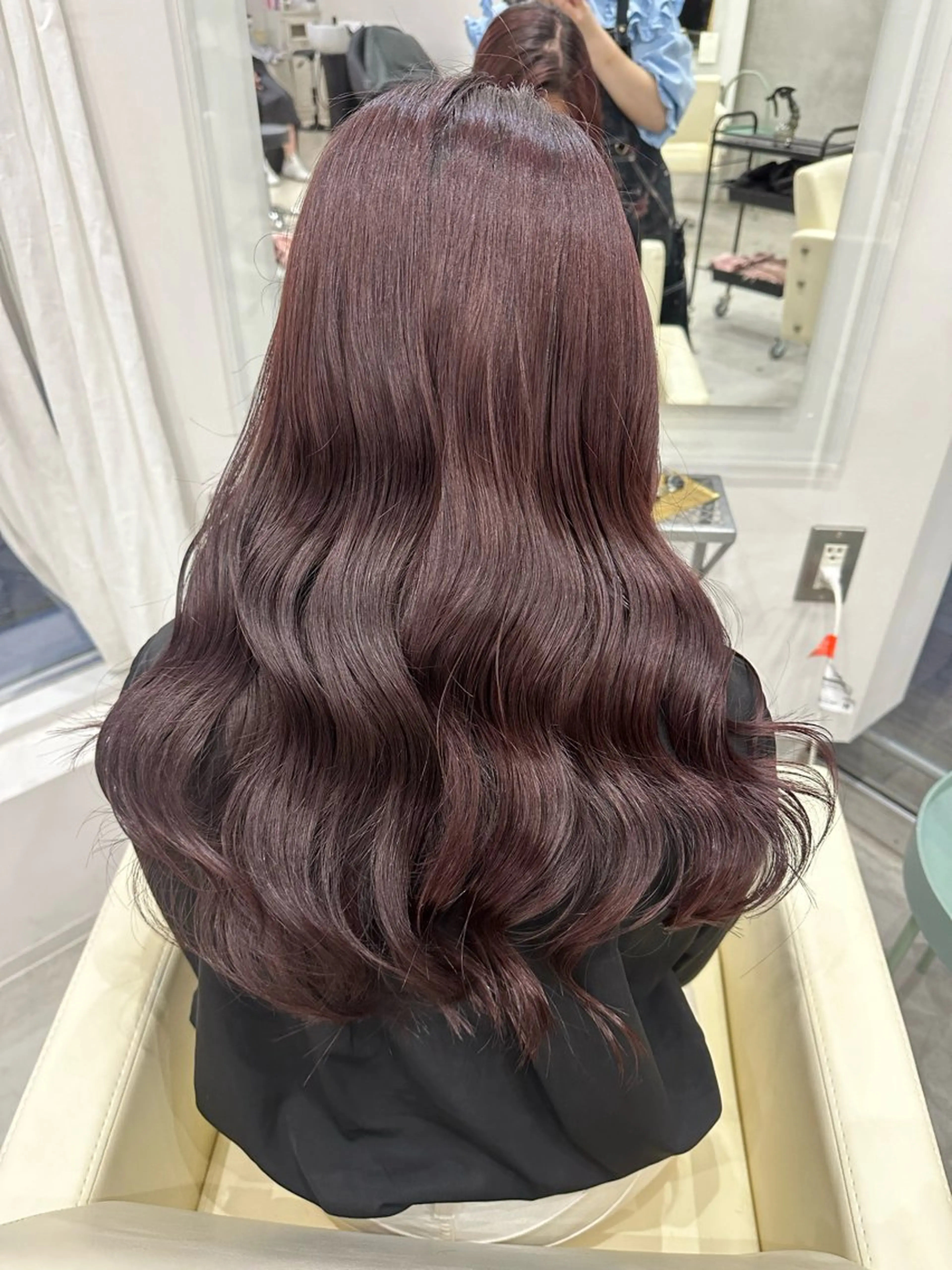 セミロング カラー さあや 【透け感/艶感】のヘアスタイル