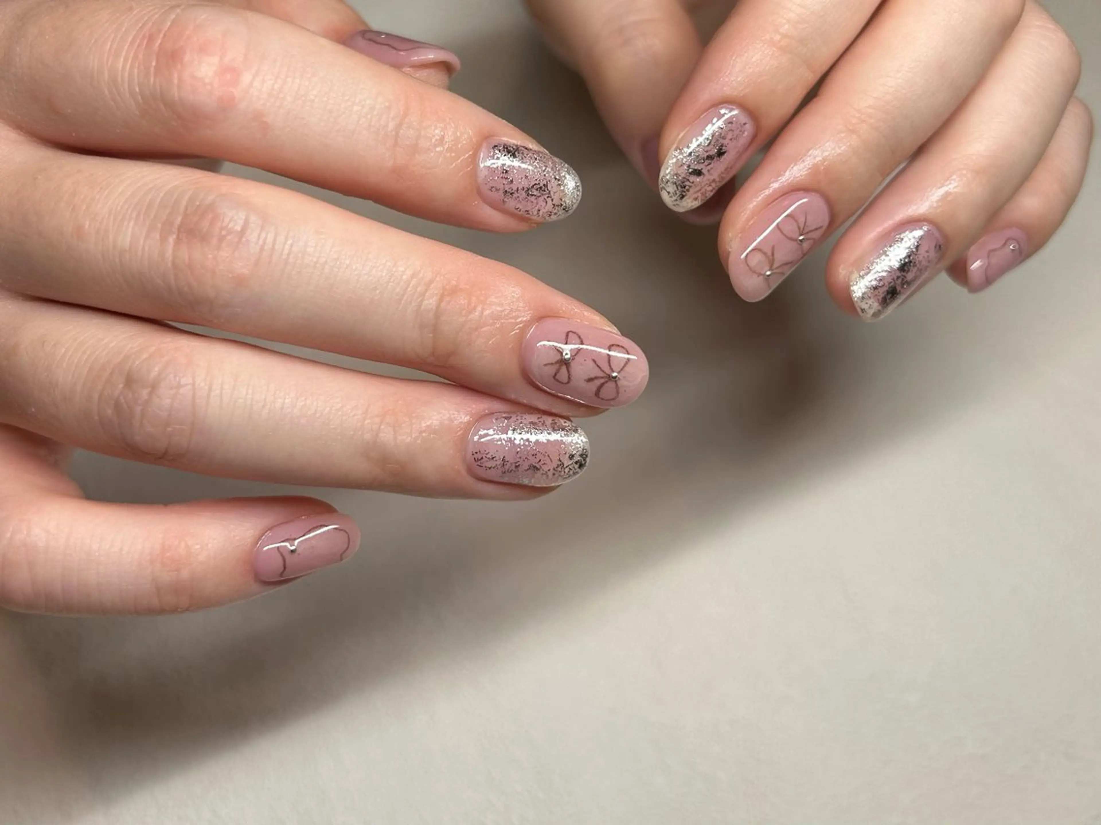 ネイル ニュアンスネイル シンプルネイル mark by 7 LOOKS yukaのネイルデザイン