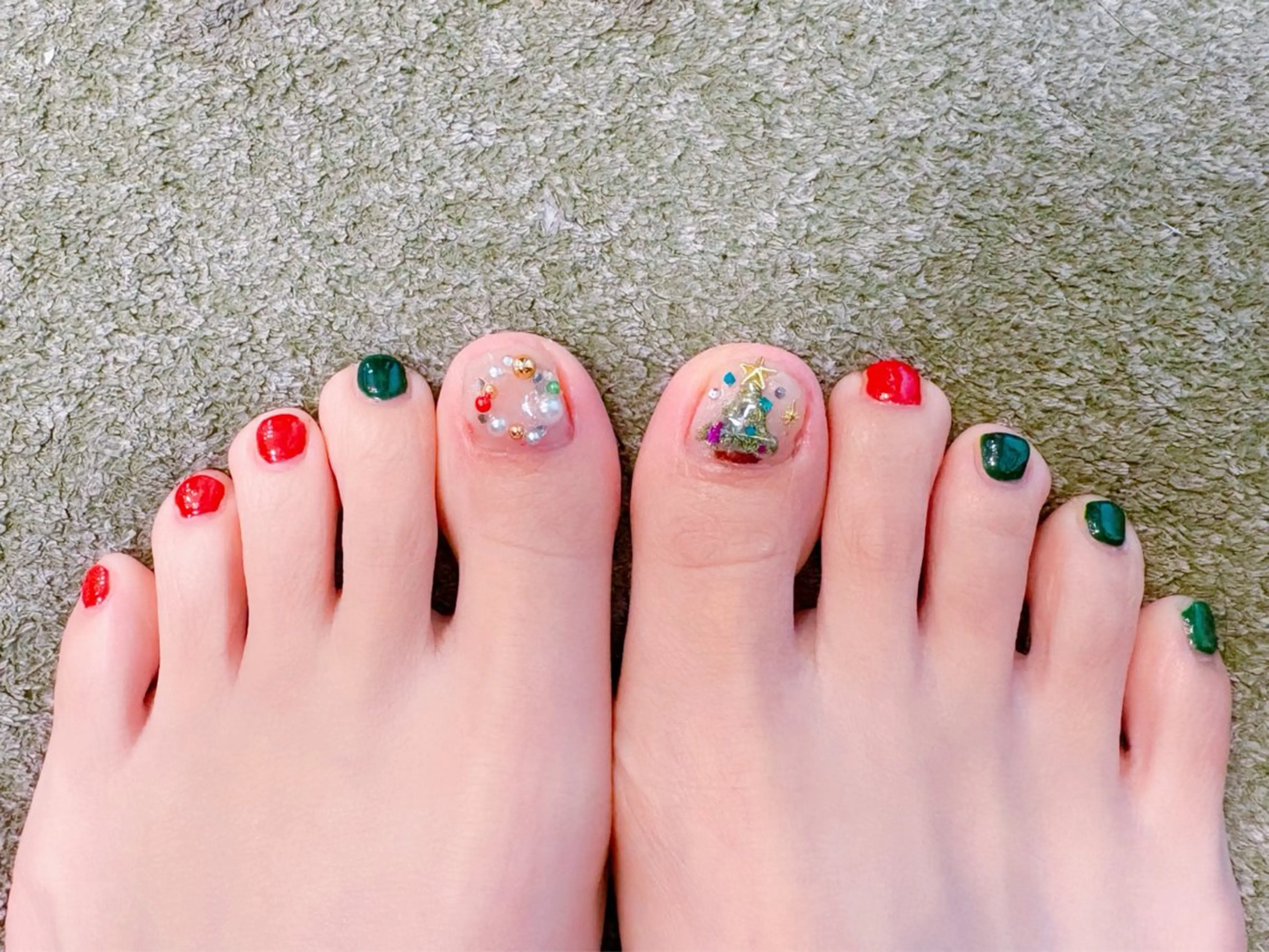 ネイル 冬ネイル クリスマス puuu ＊のネイルデザイン