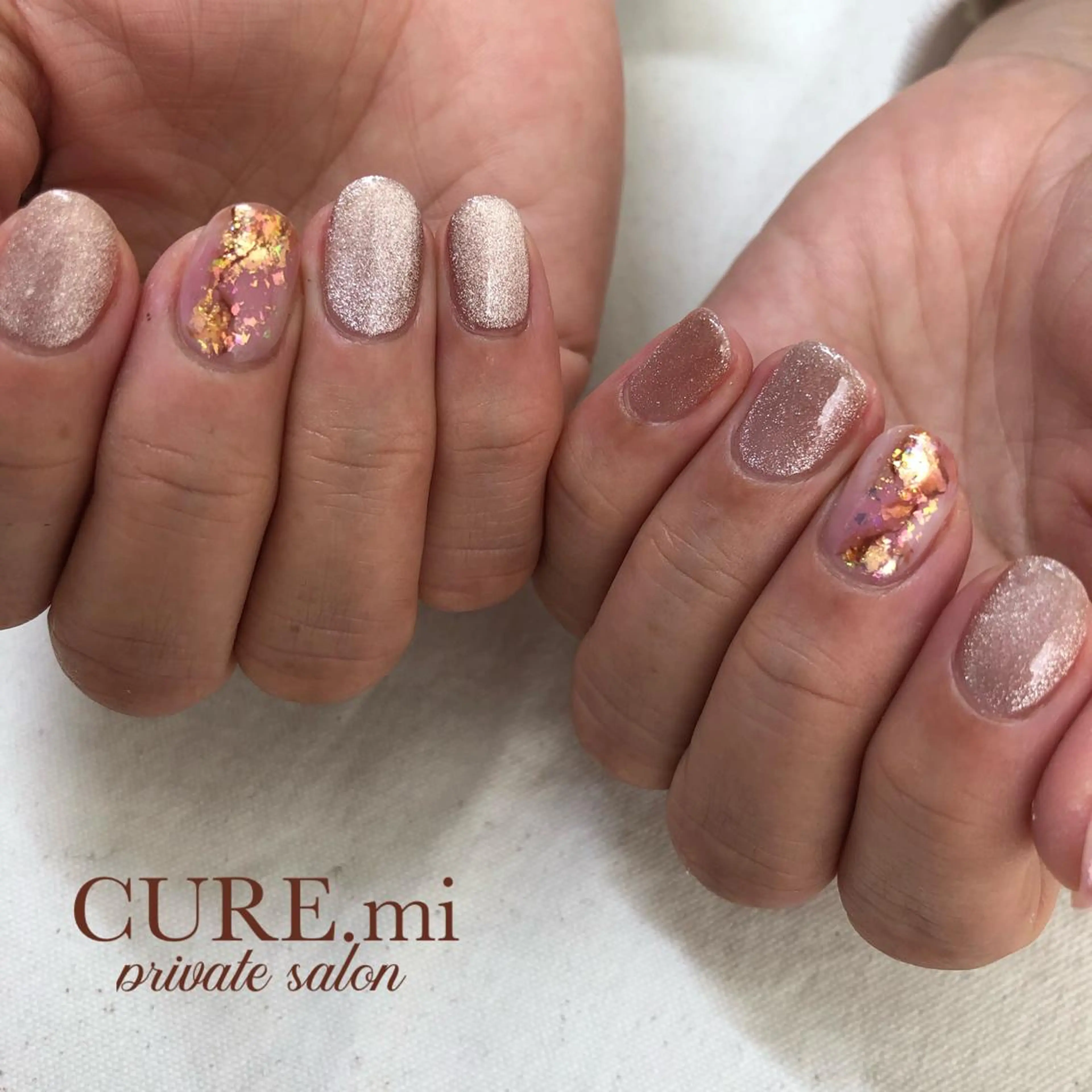 ネイル マグネットネイル ピンク ハンドネイル ハンドケア 伊藤 美香のその他イメージ