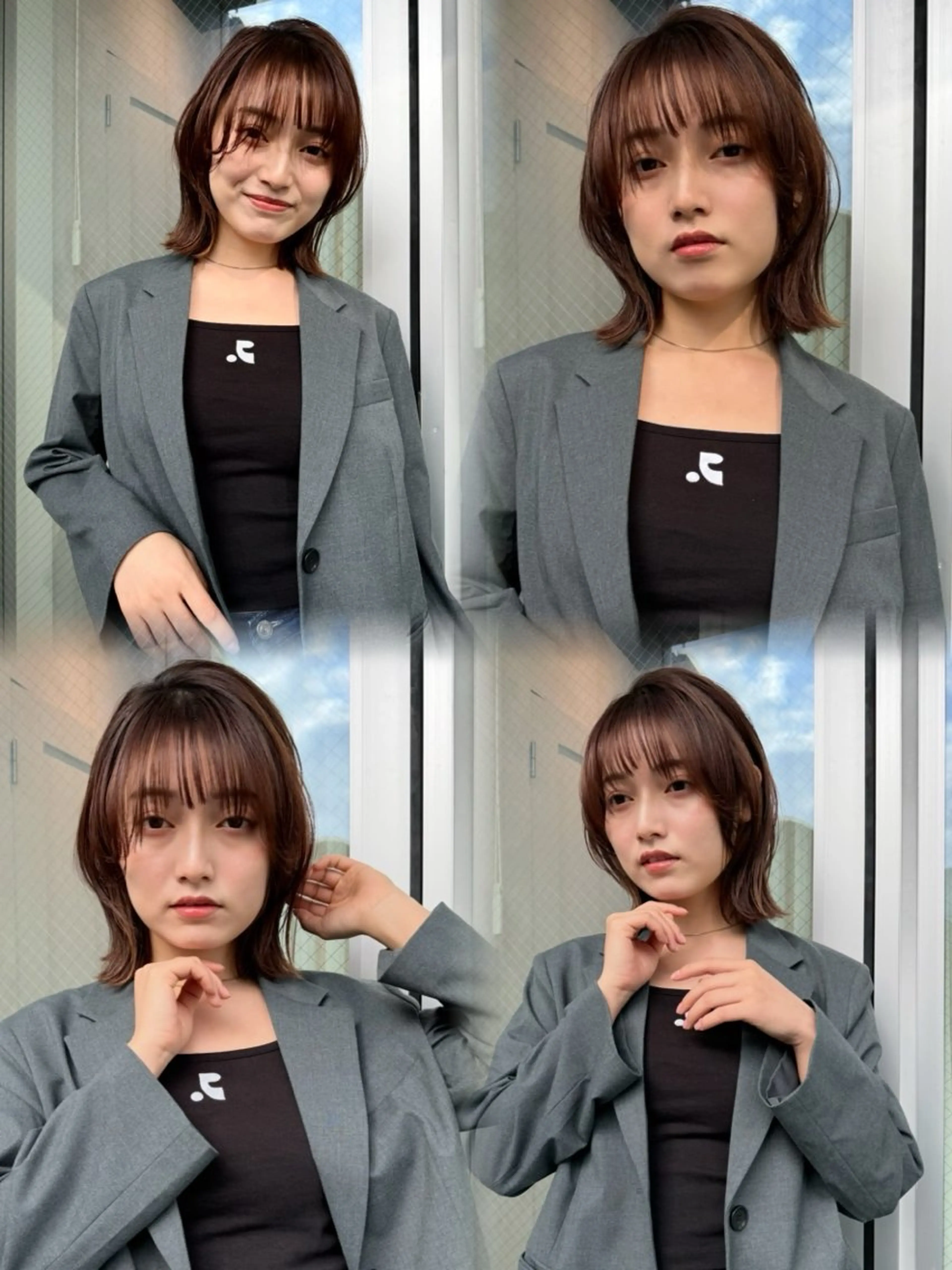 💙肩上 ワンカラー ➕ ブロー💙の写真