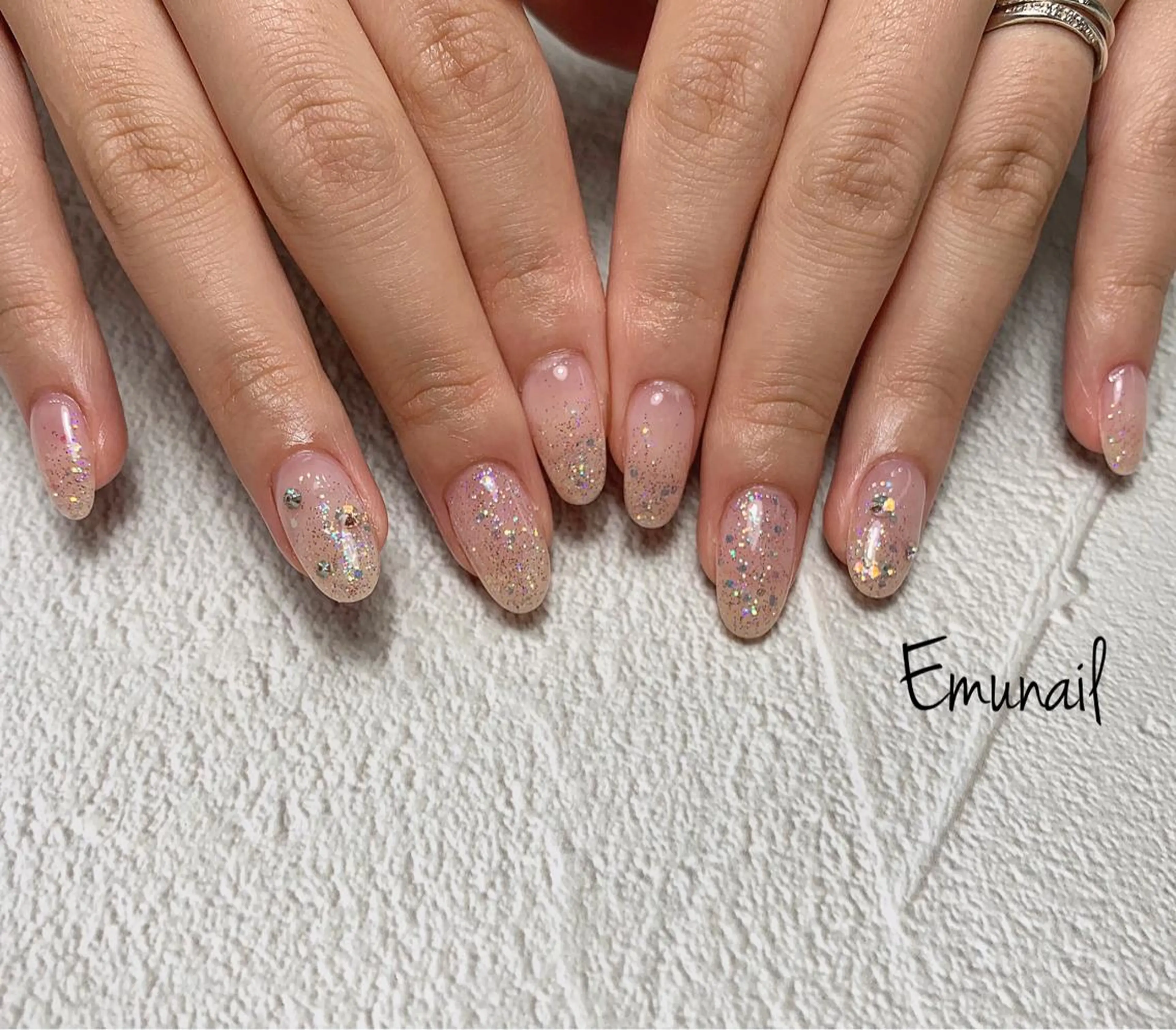 ネイル ストーンネイル ハンドネイル Emu Nailのネイルデザイン