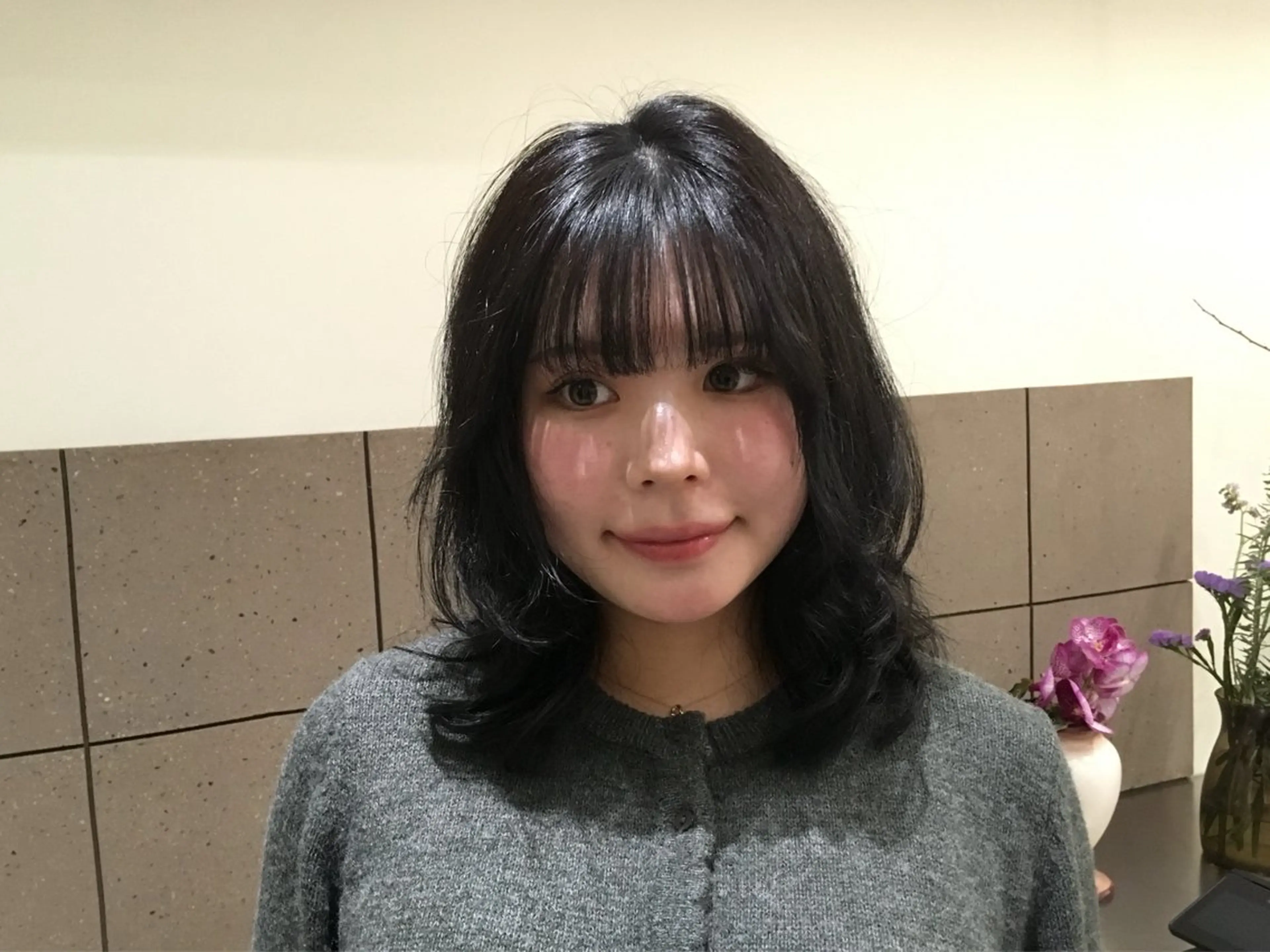 ミディアム カット ヘアカラー トリートメント natsuki /HUI 金山のヘアスタイル