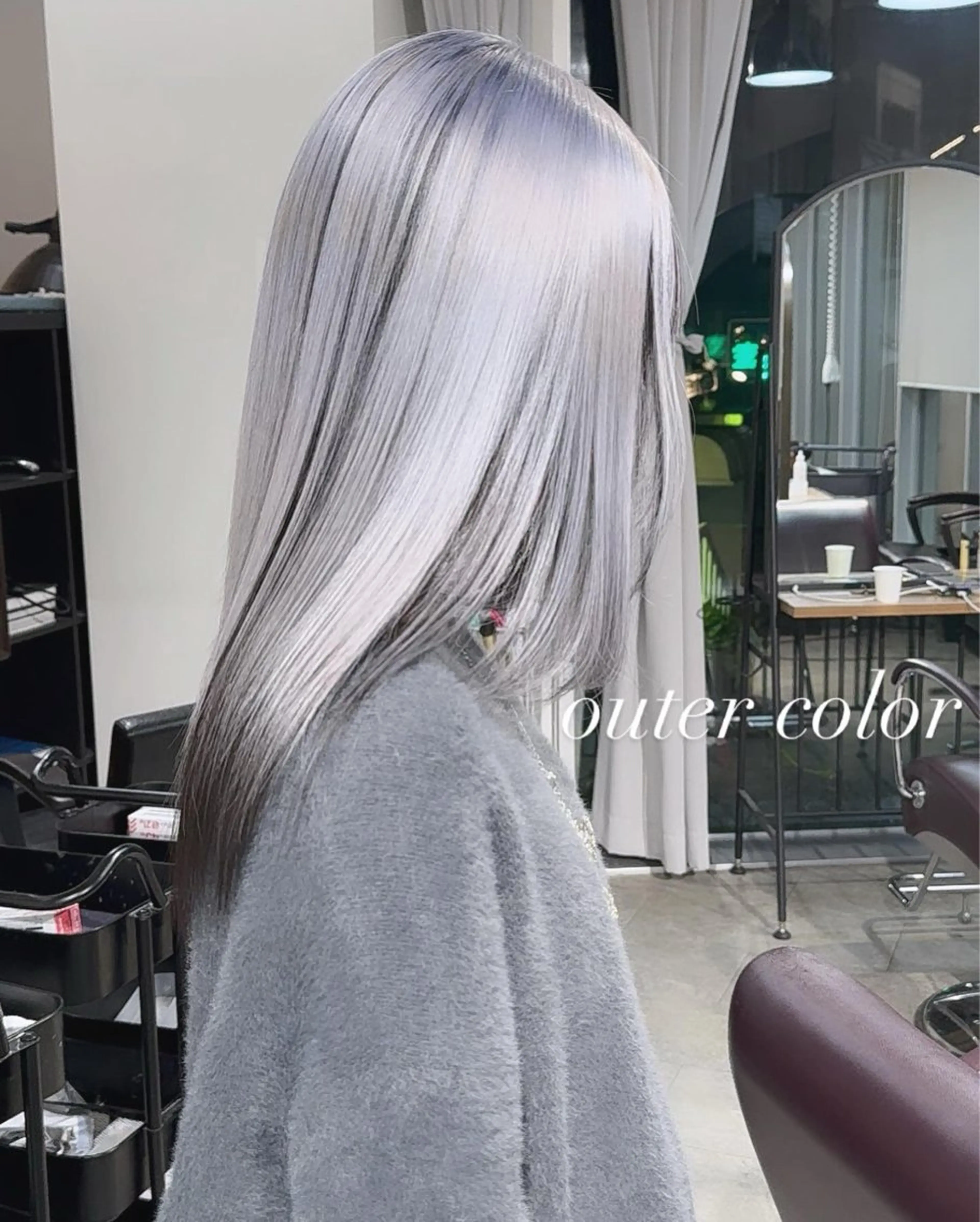 ミディアム カラー カット ヘアカラー トリートメント ヘアセット 💜ハイトーン💛 マジカルかいちゃんのヘアスタイル