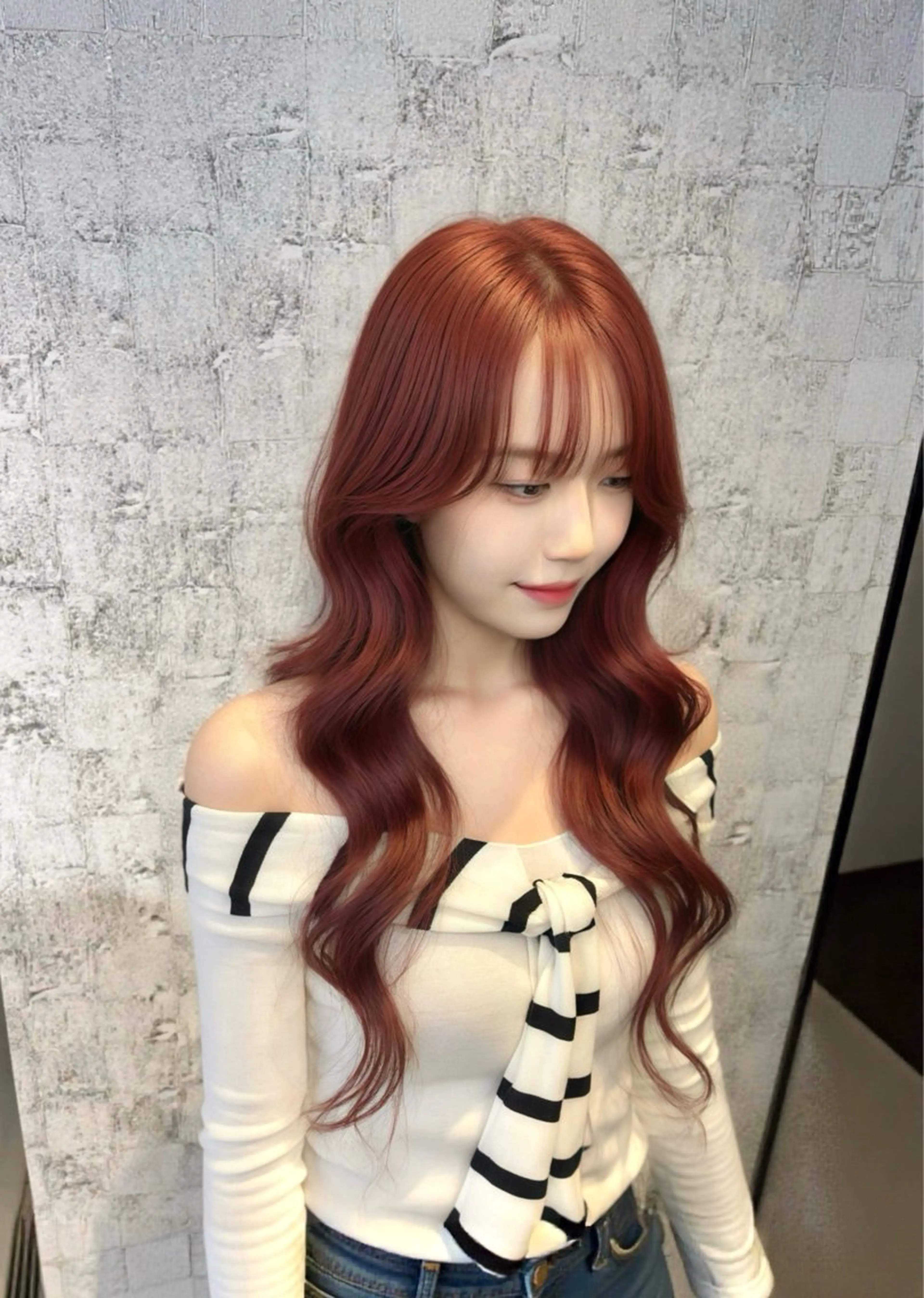 ロング カラー カット ヘアカラー 髪質改善韓国レイヤー /艶カラー/miyuのヘアスタイル