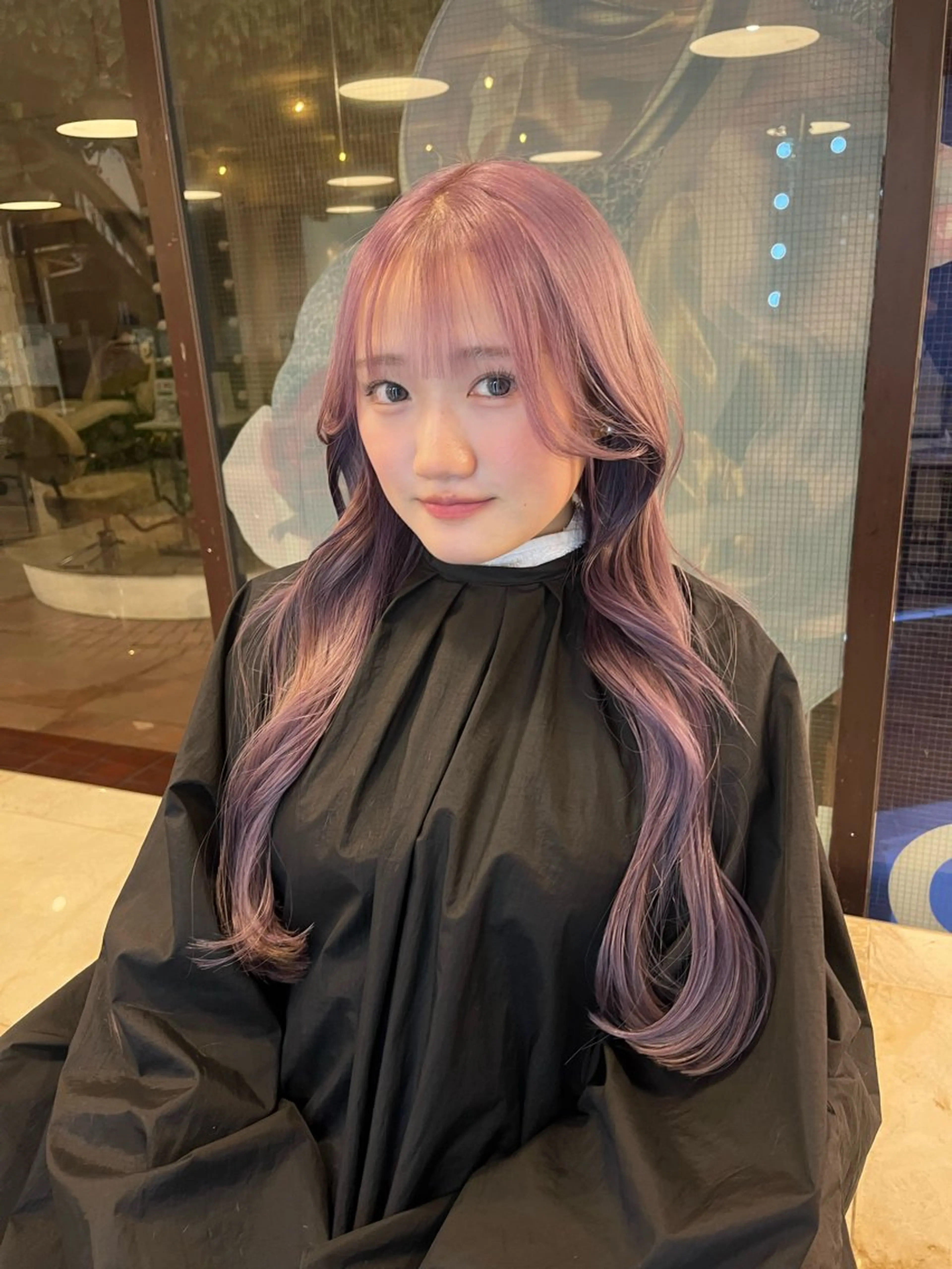 ロング カラー ヘアアレンジ @kyoniyy KYONIのヘアスタイル